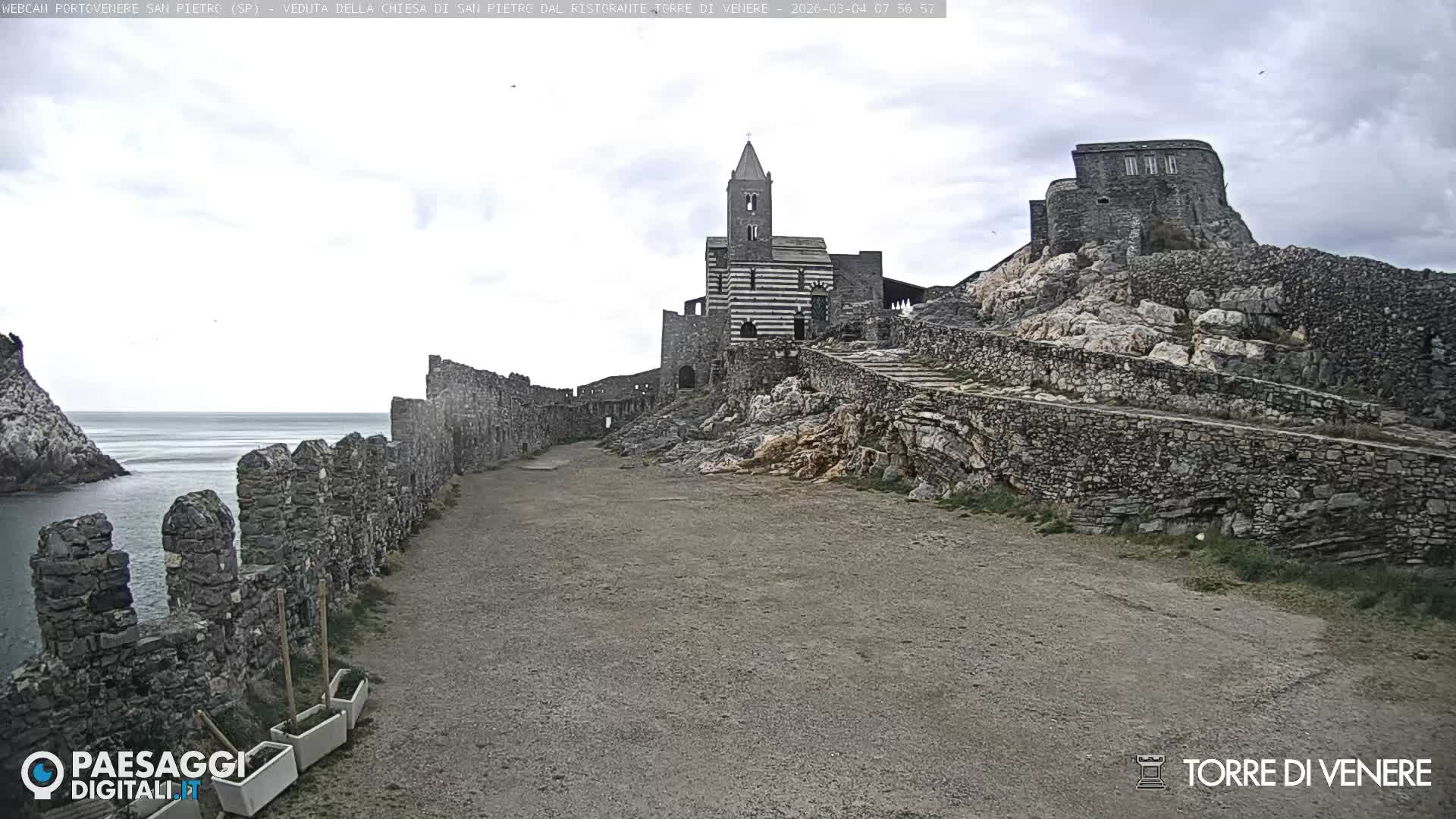 Portovenere Chiesa San Pietro (San Peter's Church Cam) - La Spezia, Linguria, Italy