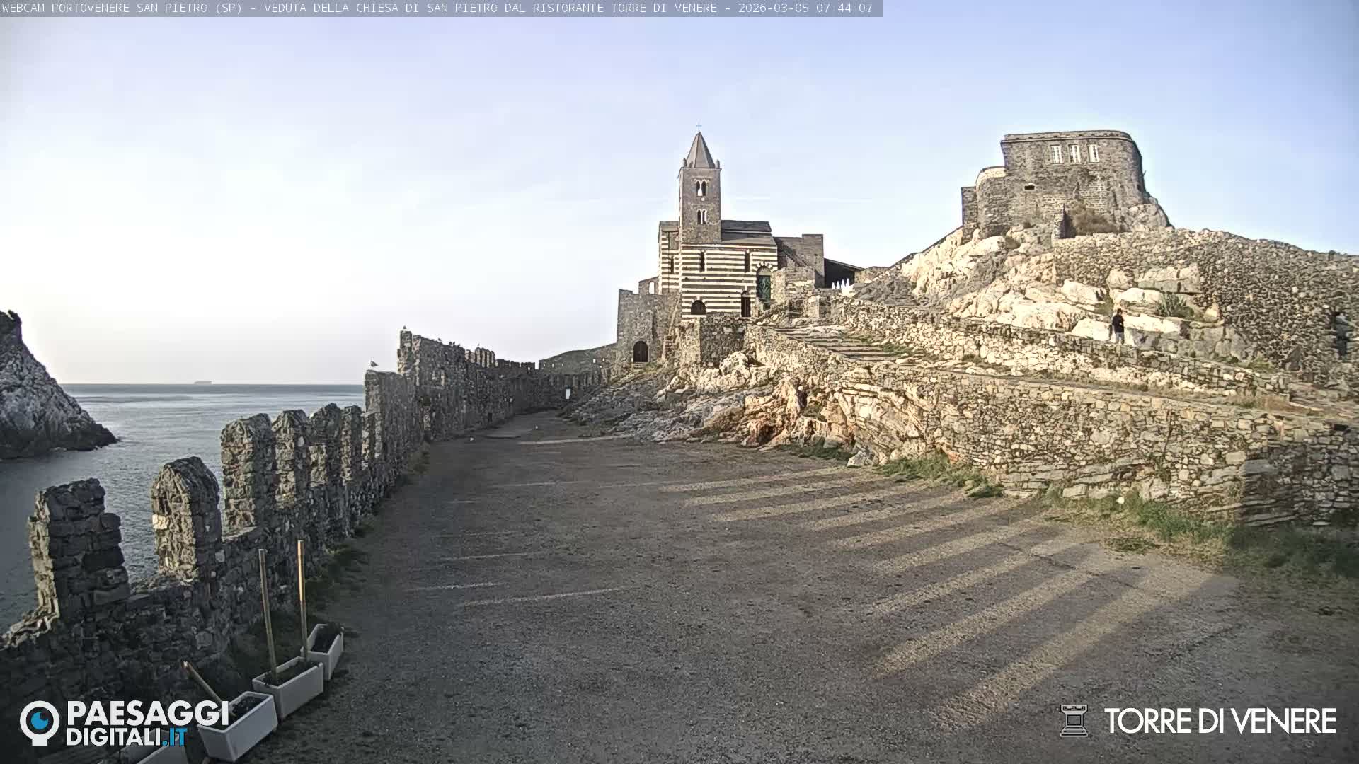 Portovenere Chiesa San Pietro (San Peter's Church Cam) - La Spezia, Linguria, Italy
