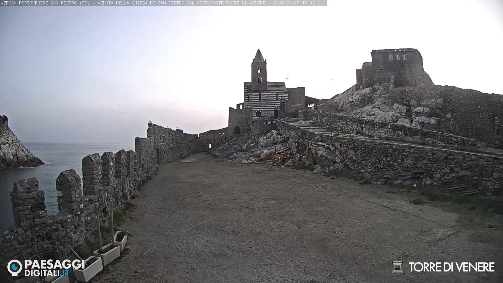 Portovenere Chiesa San Pietro (San Peter's Church Cam) - La Spezia, Linguria, Italy