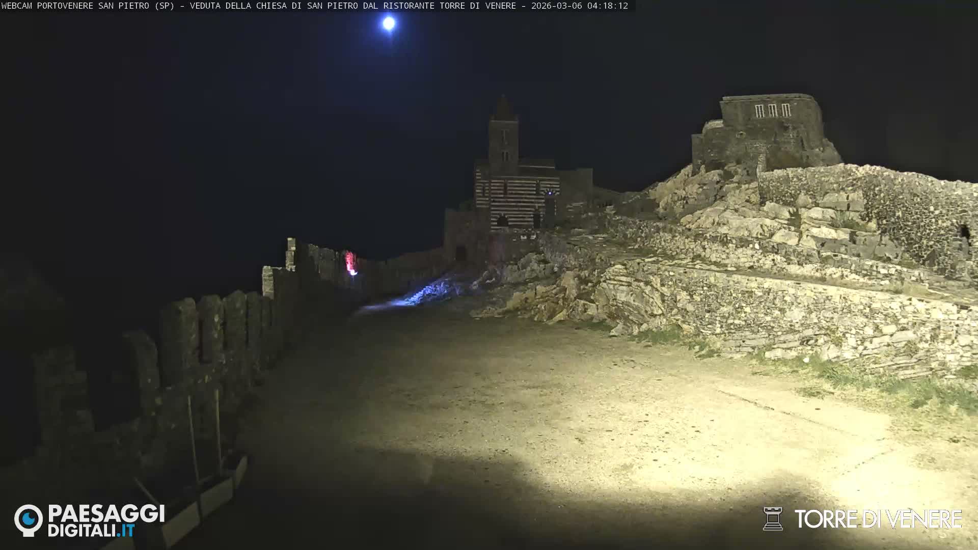 Portovenere Chiesa San Pietro (San Peter's Church Cam) - La Spezia, Linguria, Italy