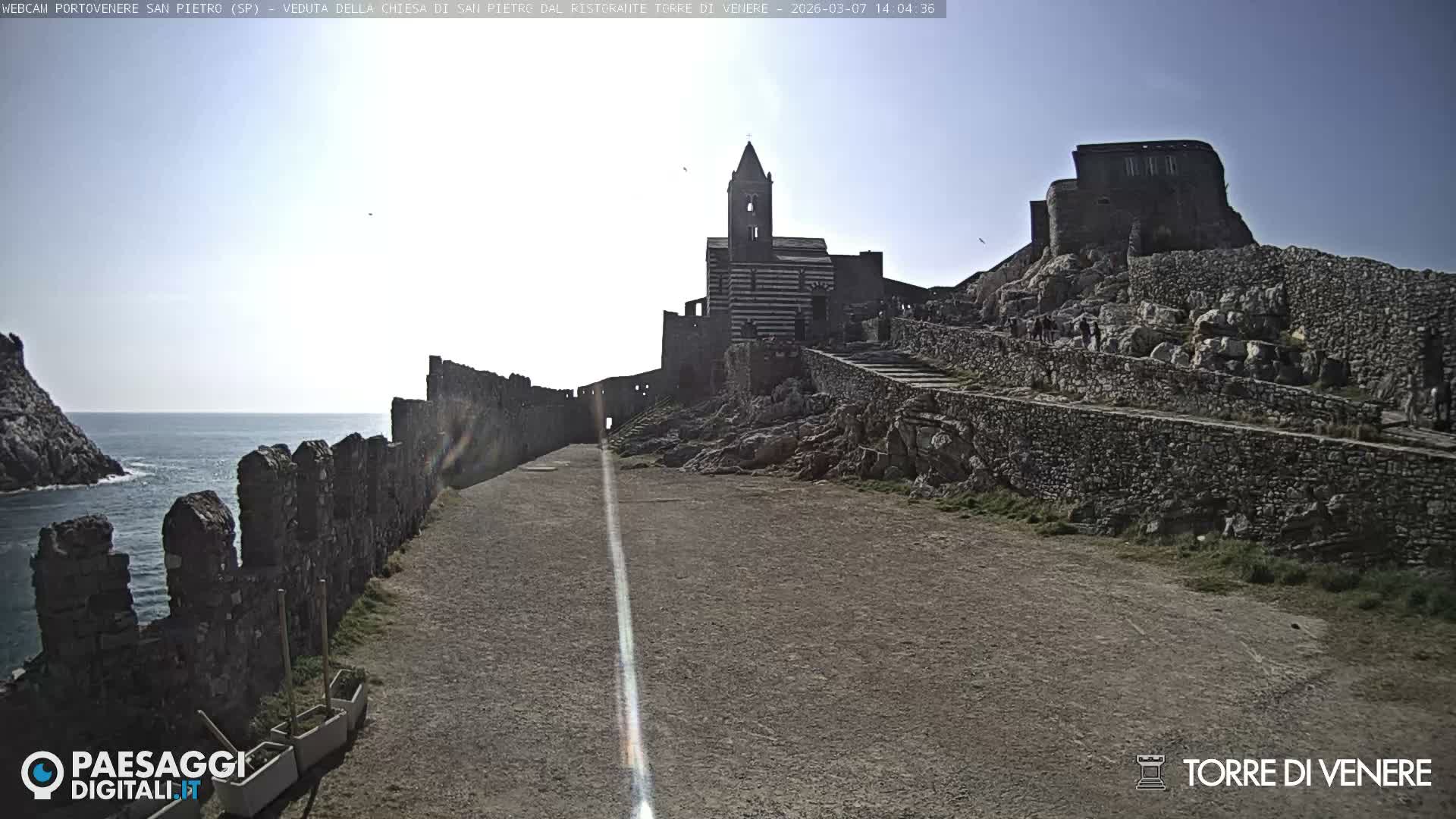 Portovenere Chiesa San Pietro (San Peter's Church Cam) - La Spezia, Linguria, Italy