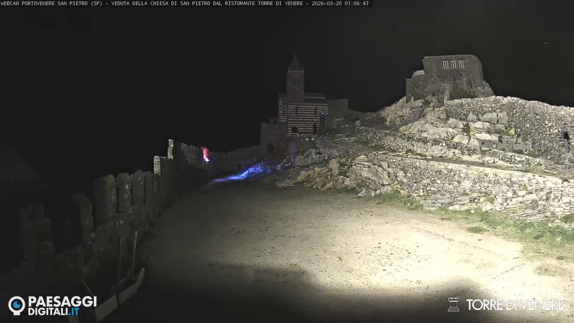 Portovenere Chiesa San Pietro (San Peter's Church Cam) - La Spezia, Linguria, Italy