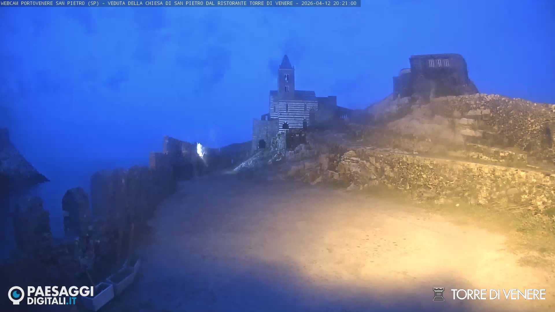 Portovenere Chiesa San Pietro (San Peter's Church Cam) - La Spezia, Linguria, Italy