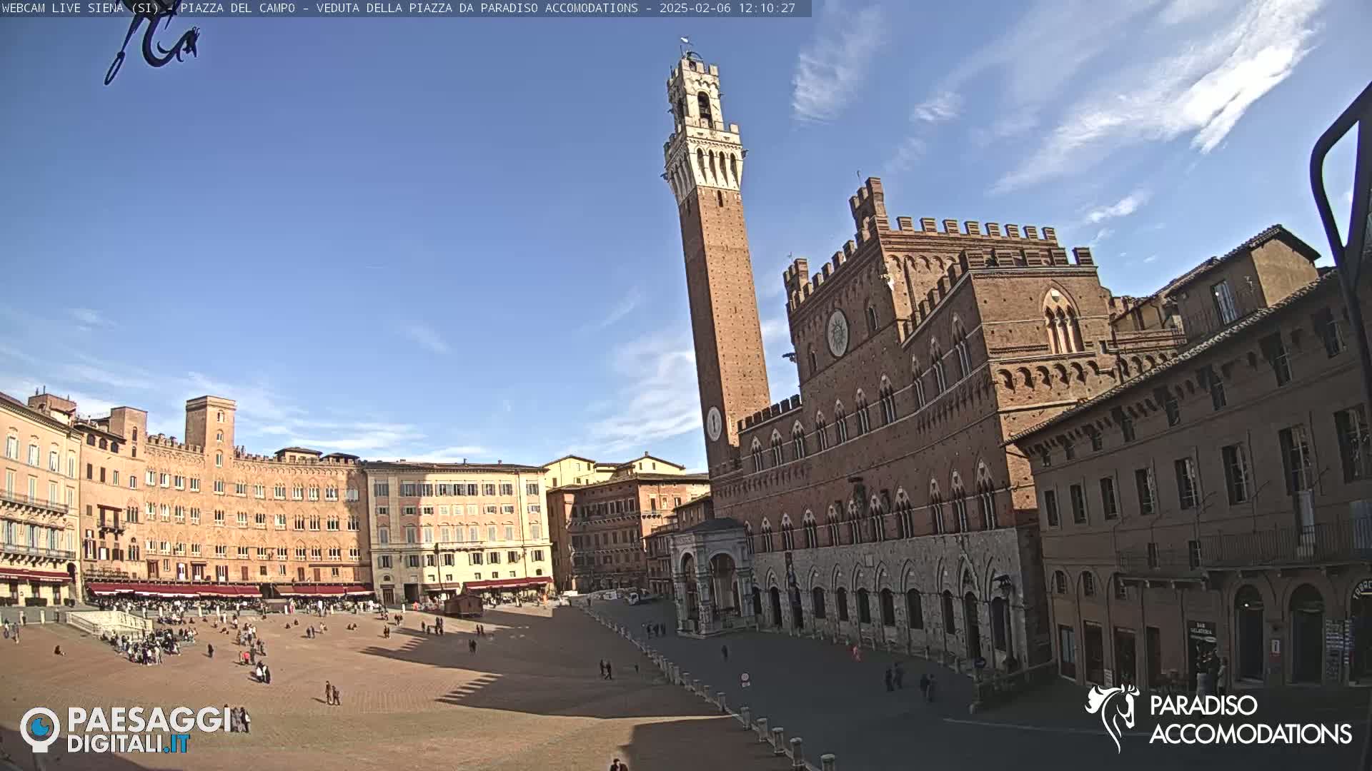  Siena , Piazza del Campo II Square Live Cam - Tuscany, Italy