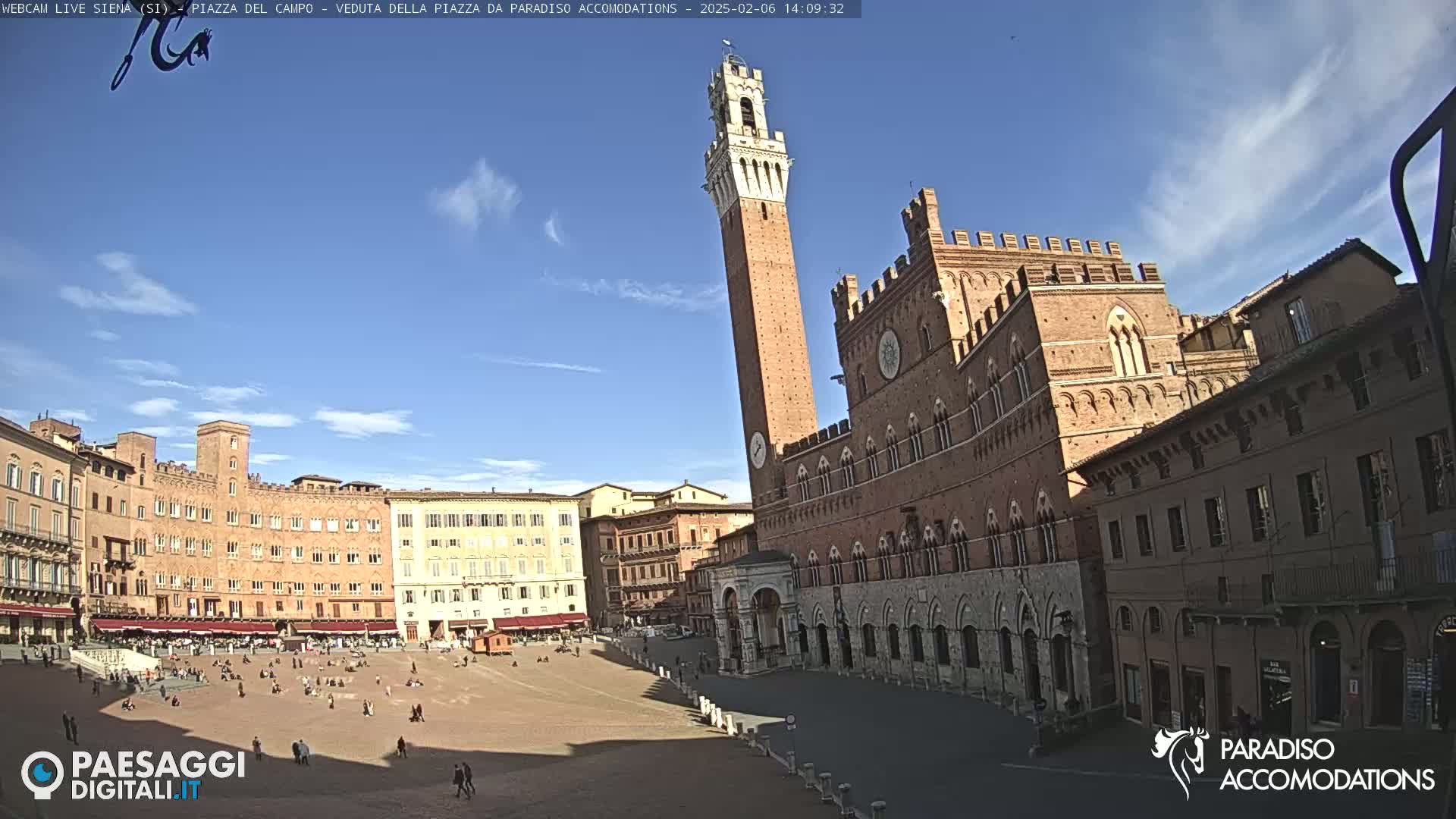  Siena , Piazza del Campo II Square Live Cam - Tuscany, Italy