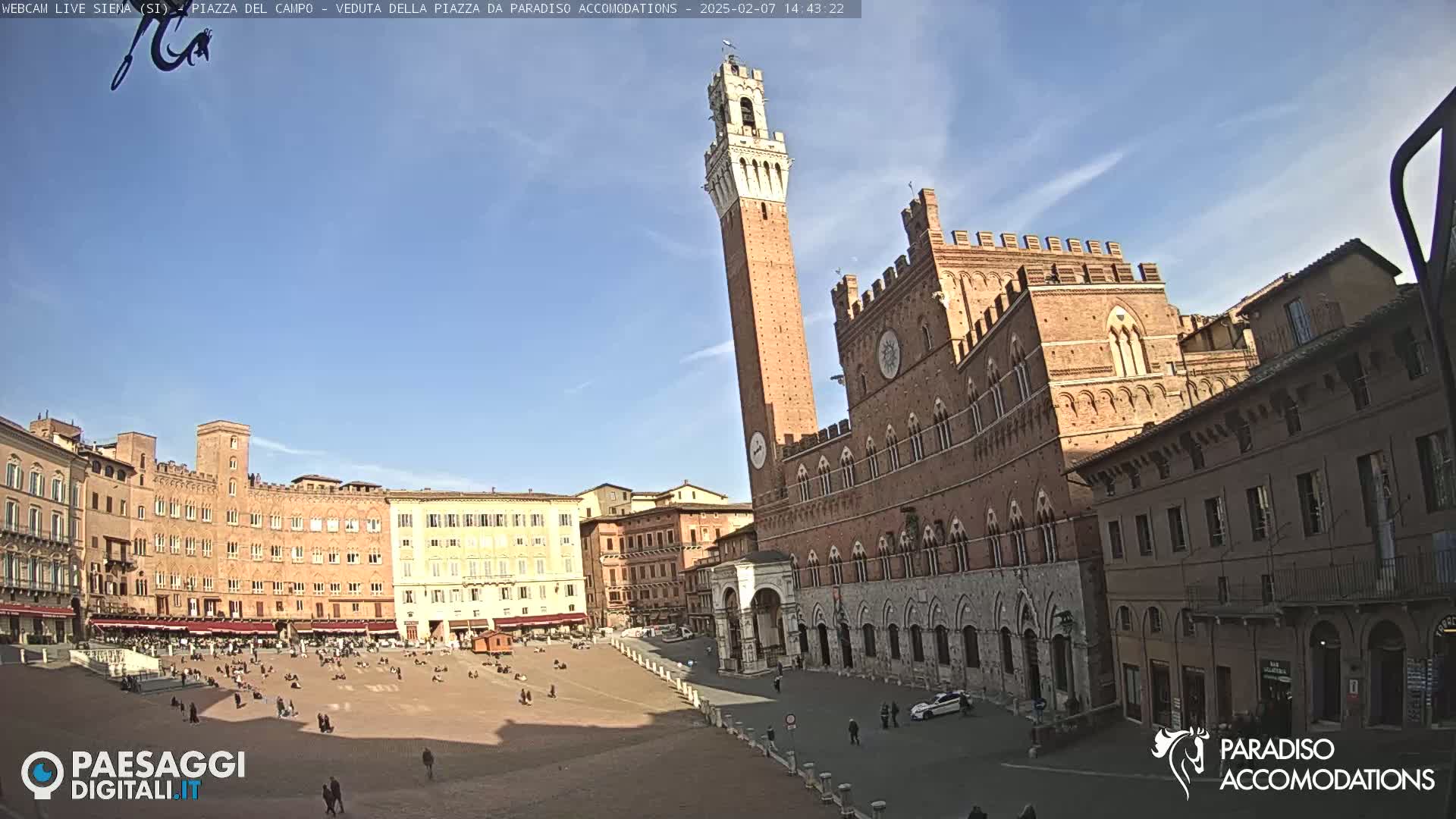  Siena , Piazza del Campo II Square Live Cam - Tuscany, Italy
