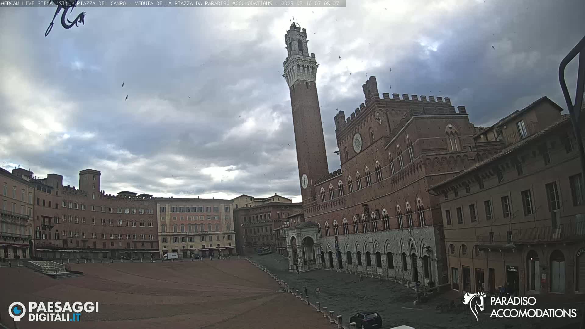  Siena , Piazza del Campo II Square Live Cam - Tuscany, Italy