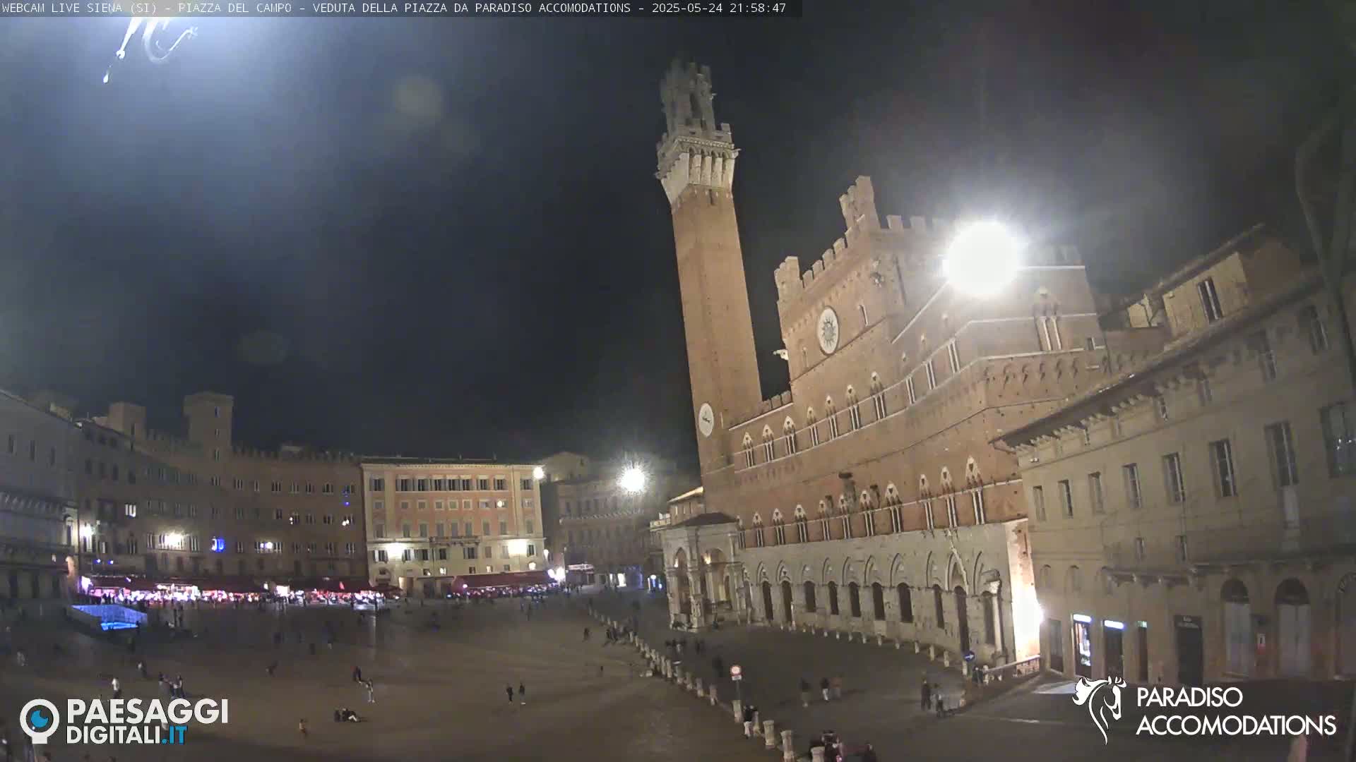  Siena , Piazza del Campo II Square Live Cam - Tuscany, Italy