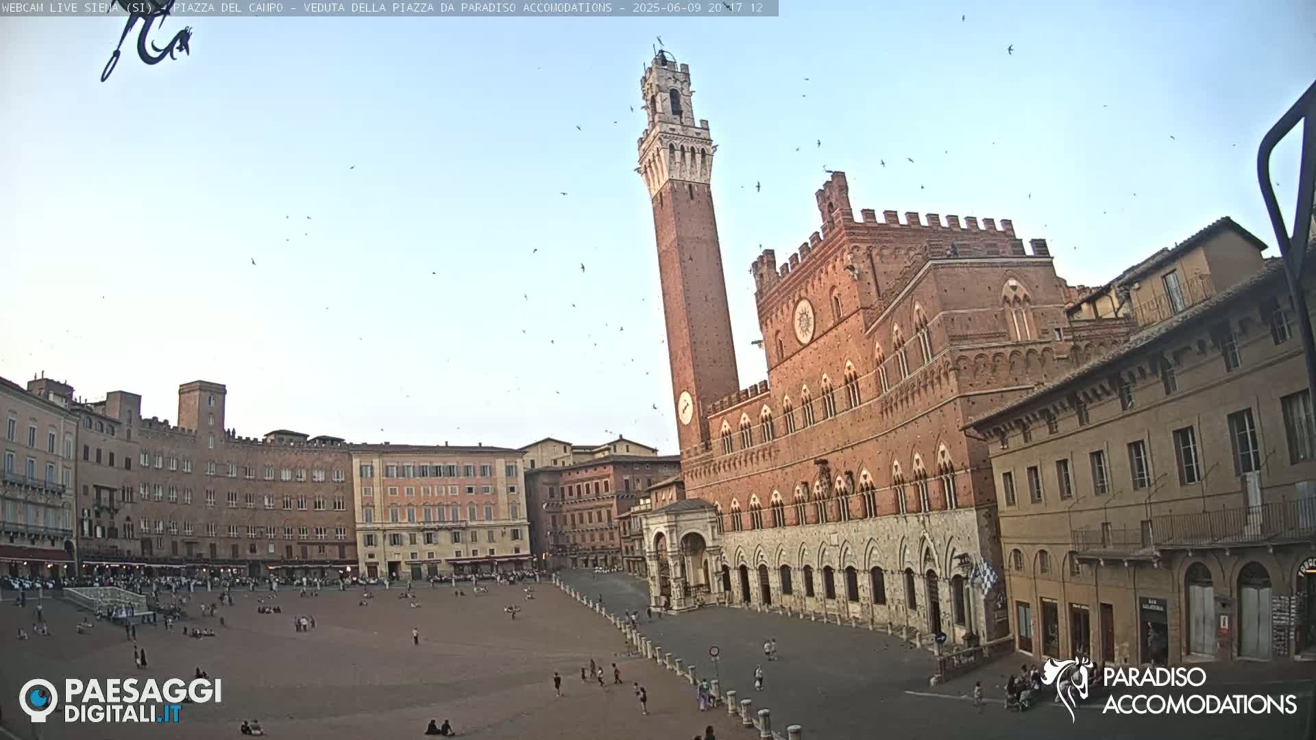  Siena , Piazza del Campo II Square Live Cam - Tuscany, Italy