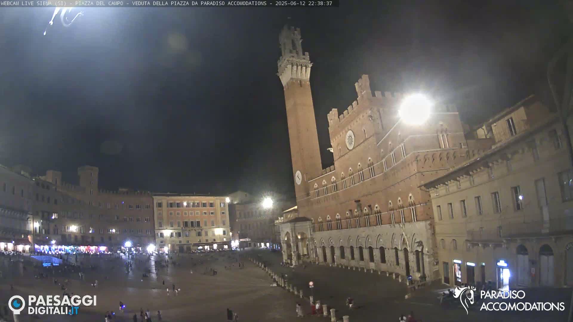  Siena , Piazza del Campo II Square Live Cam - Tuscany, Italy