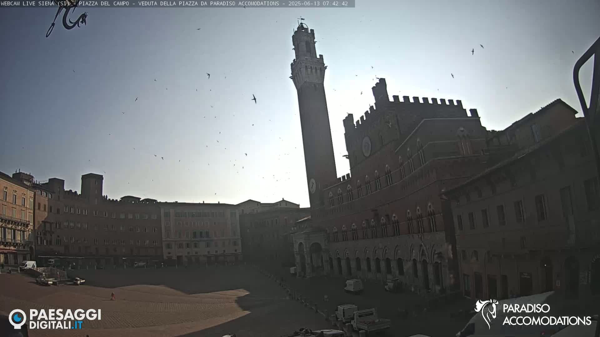  Siena , Piazza del Campo II Square Live Cam - Tuscany, Italy