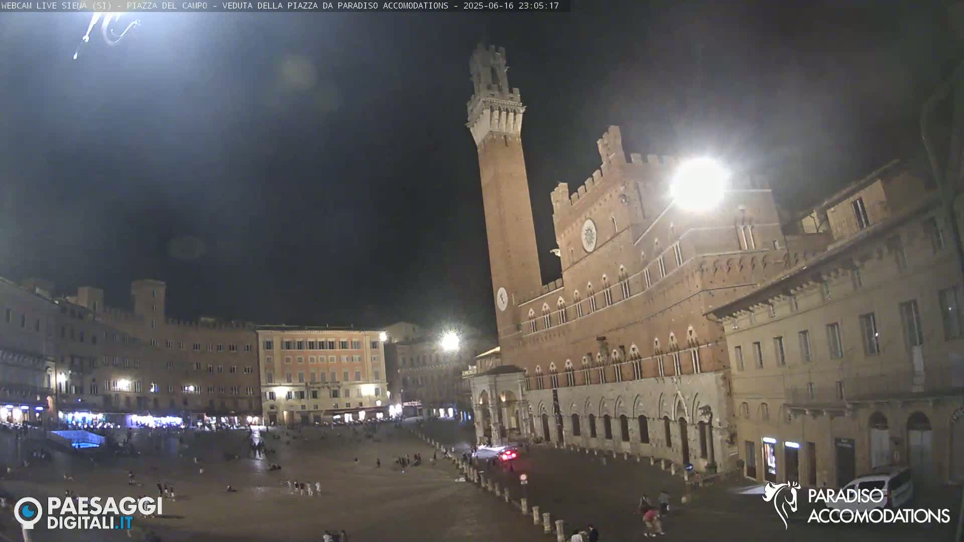 Siena , Piazza del Campo II Square Live Cam - Tuscany, Italy