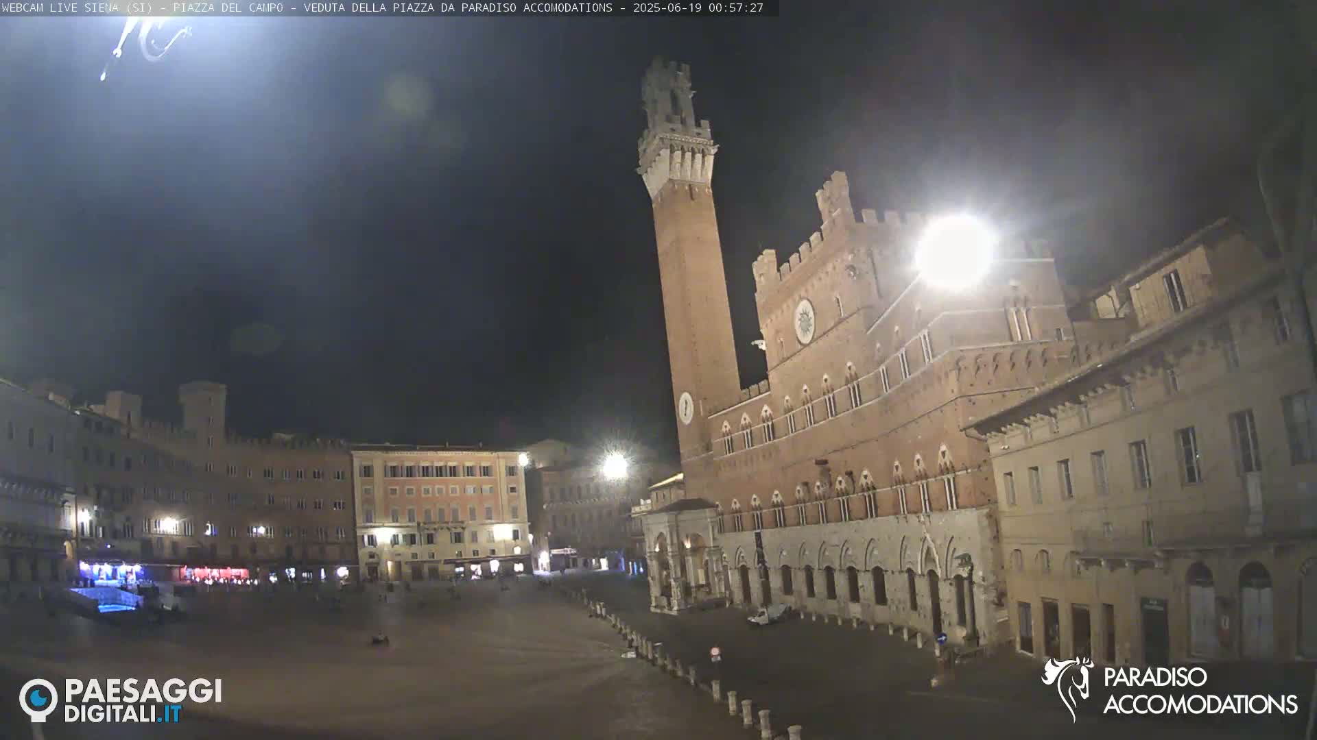 Siena , Piazza del Campo II Square Live Cam - Tuscany, Italy