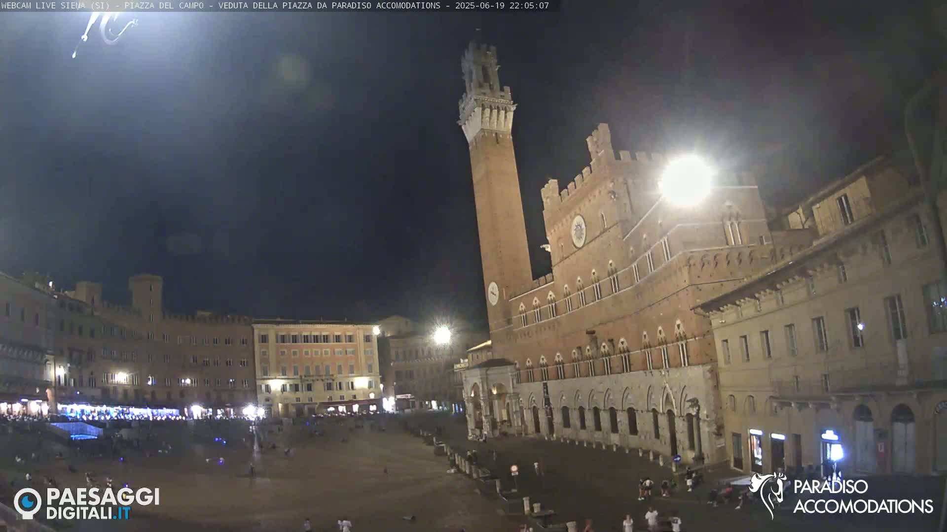 Siena , Piazza del Campo II Square Live Cam - Tuscany, Italy