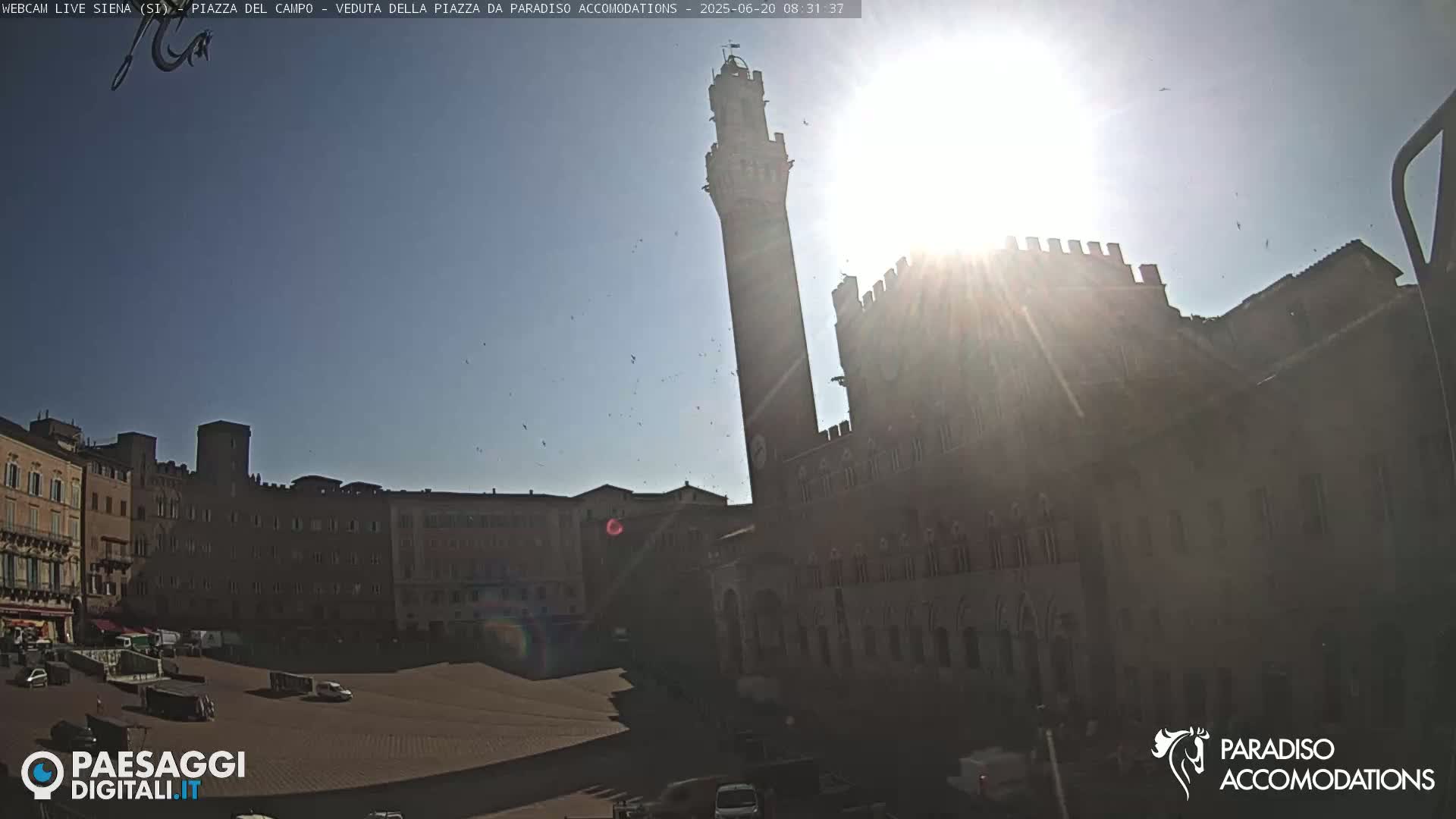 Siena , Piazza del Campo II Square Live Cam - Tuscany, Italy