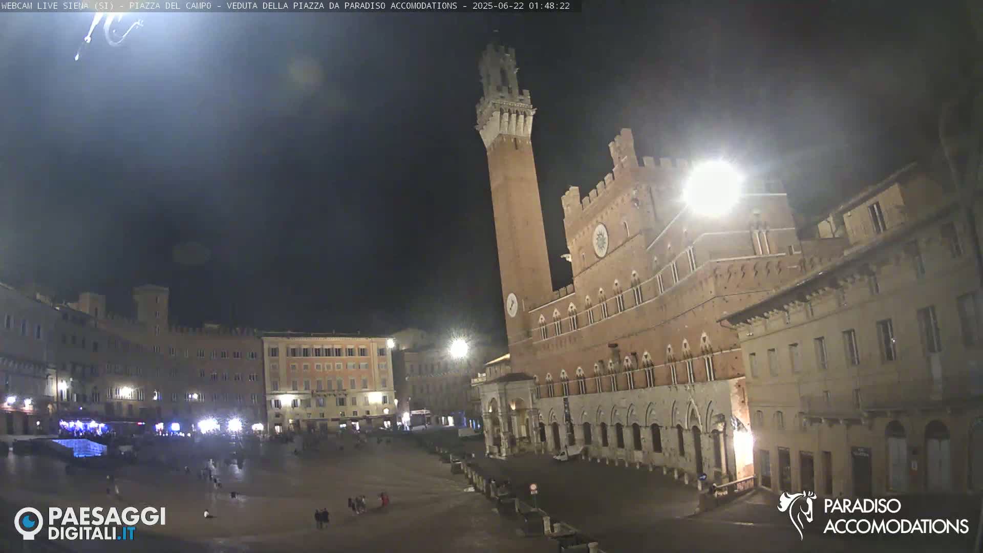 Siena , Piazza del Campo II Square Live Cam - Tuscany, Italy
