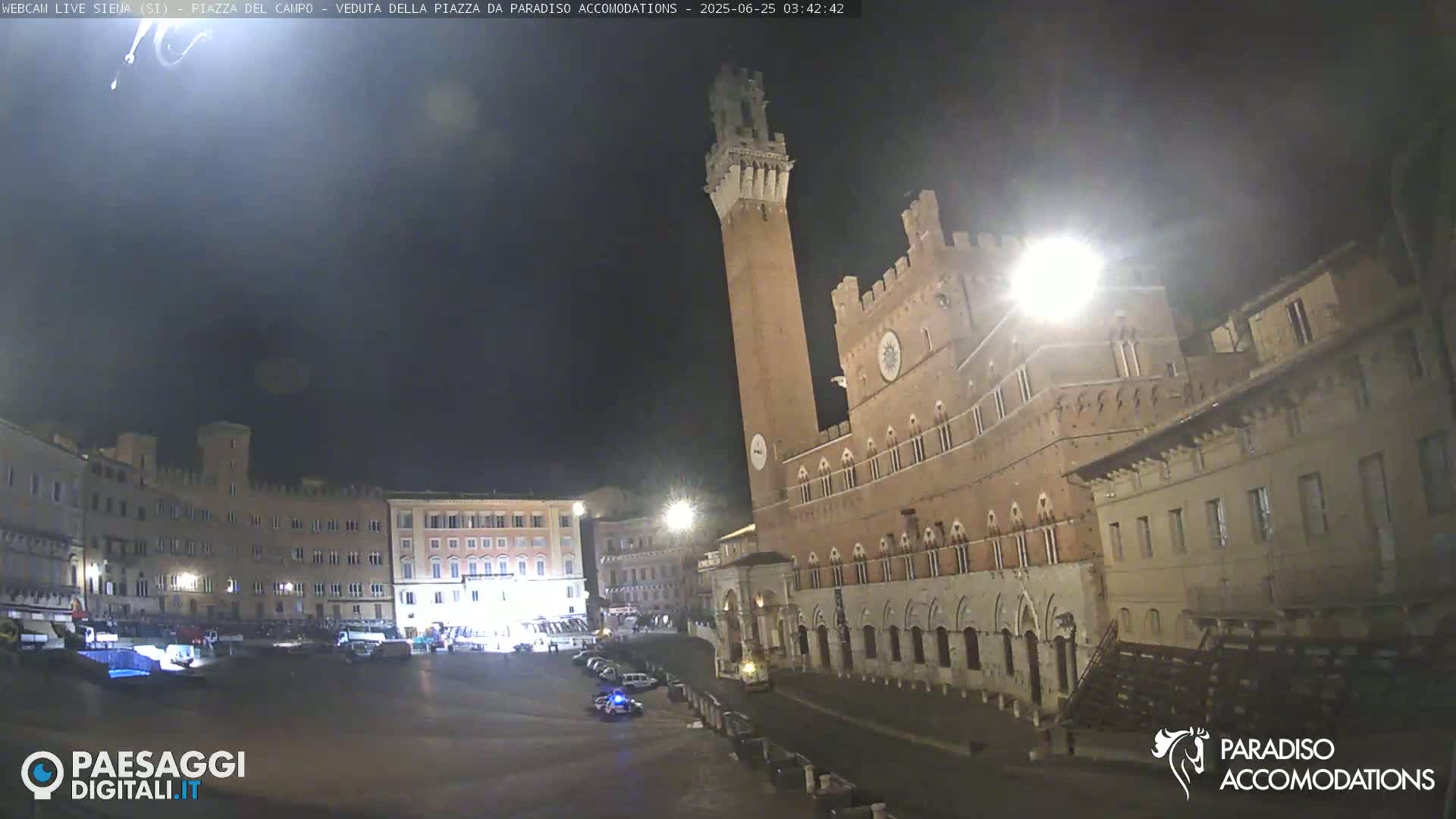 Siena , Piazza del Campo II Square Live Cam - Tuscany, Italy
