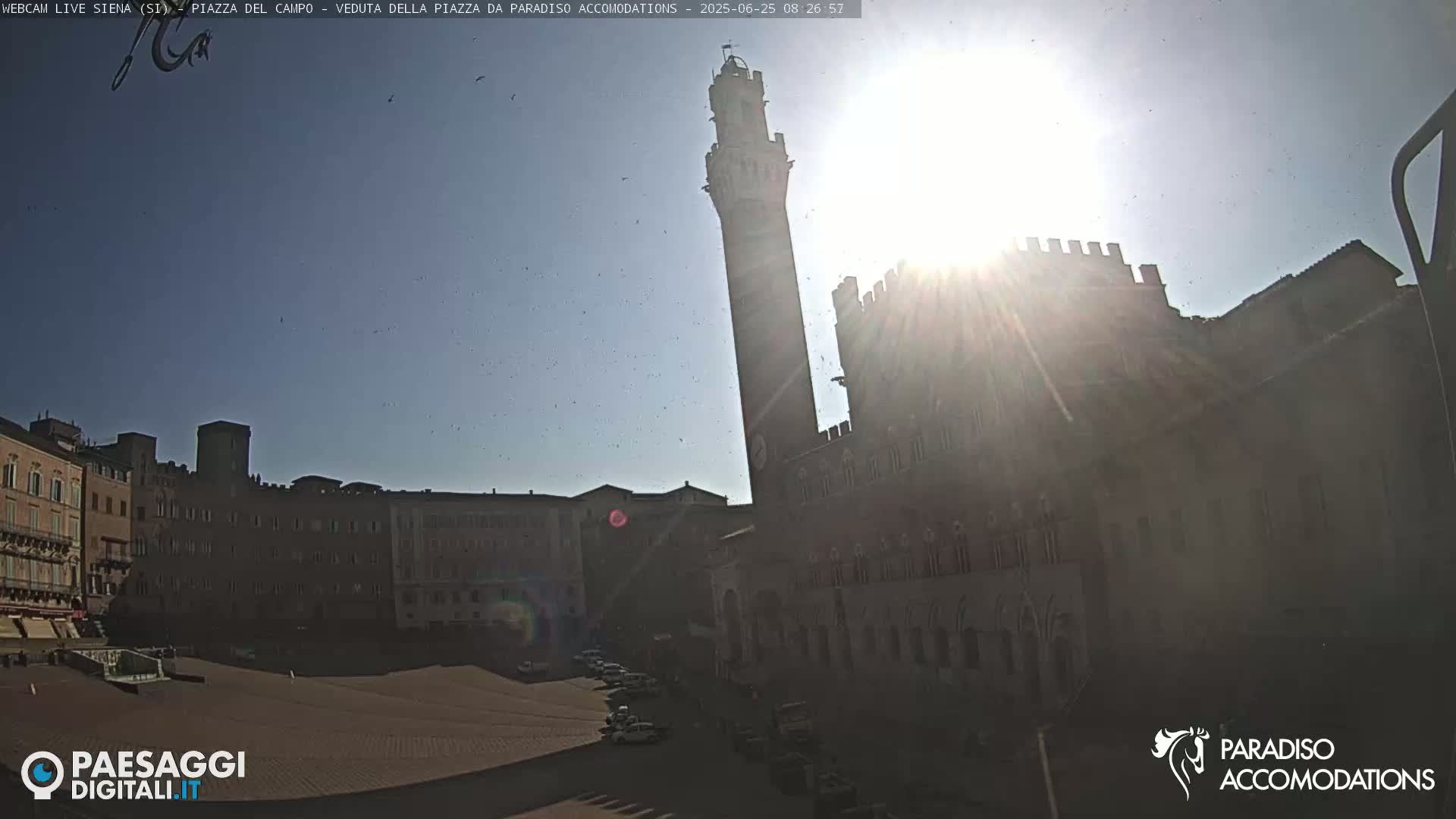 Siena , Piazza del Campo II Square Live Cam - Tuscany, Italy