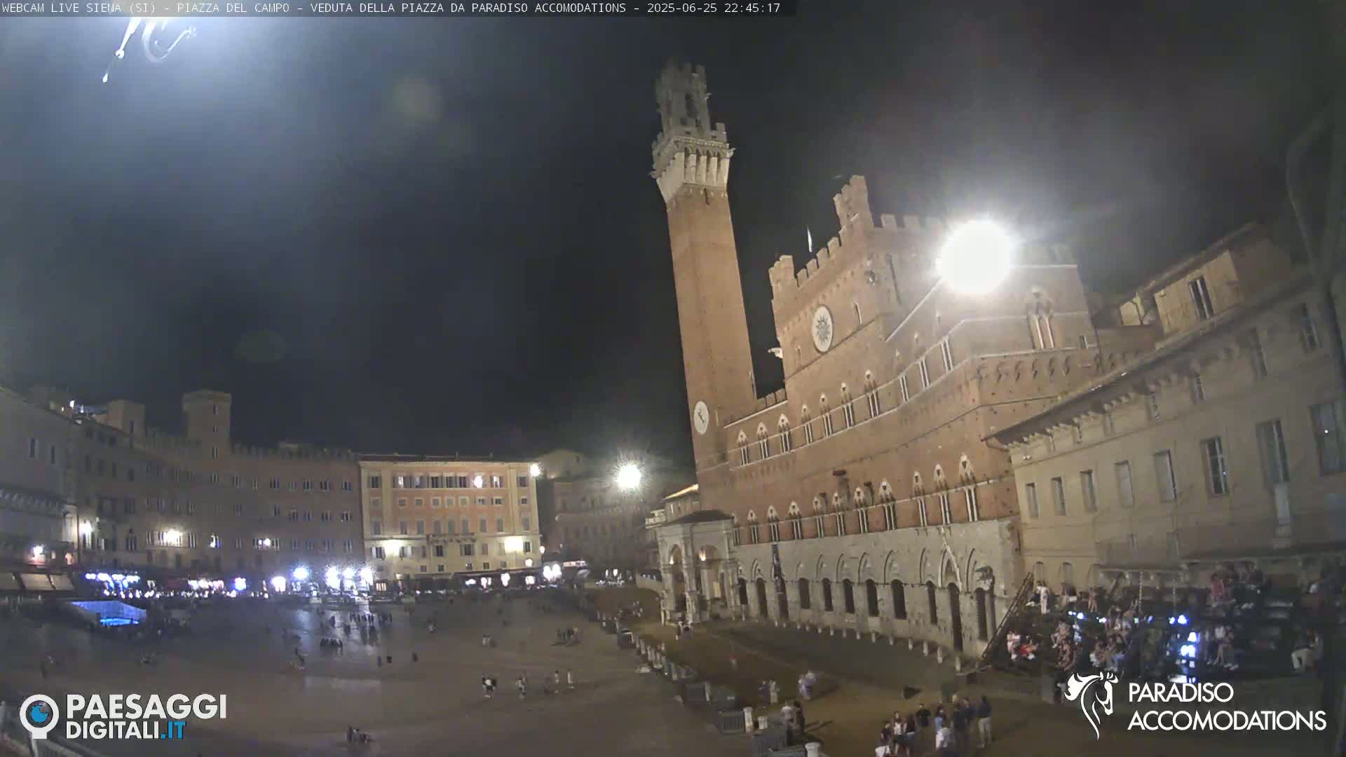 Siena , Piazza del Campo II Square Live Cam - Tuscany, Italy