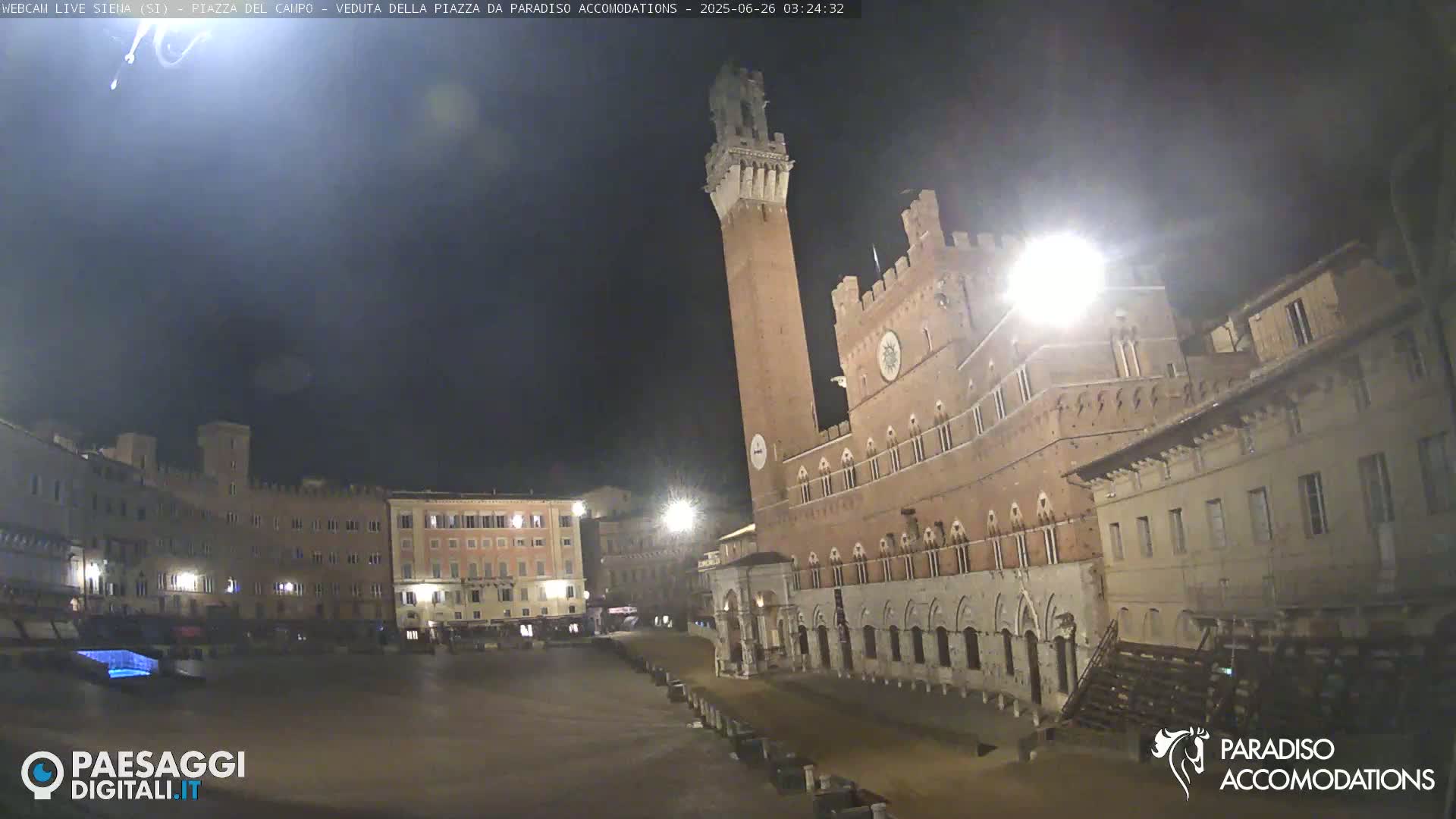 Siena , Piazza del Campo II Square Live Cam - Tuscany, Italy