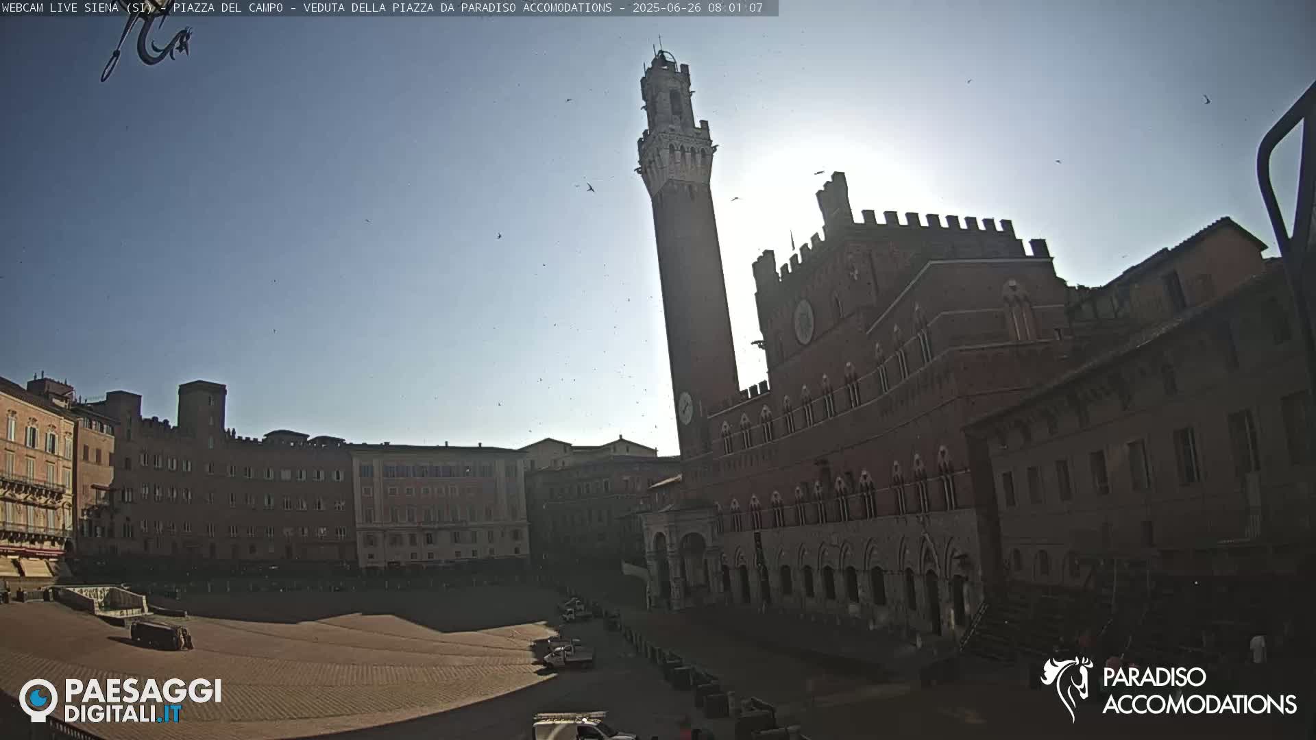Siena , Piazza del Campo II Square Live Cam - Tuscany, Italy