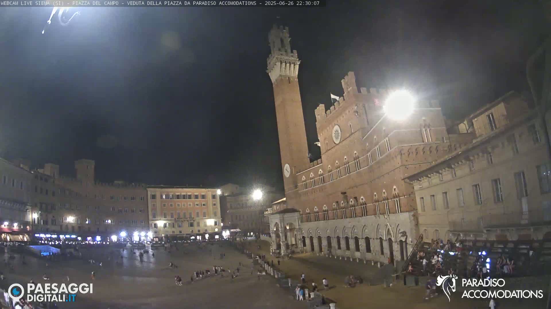 Siena , Piazza del Campo II Square Live Cam - Tuscany, Italy