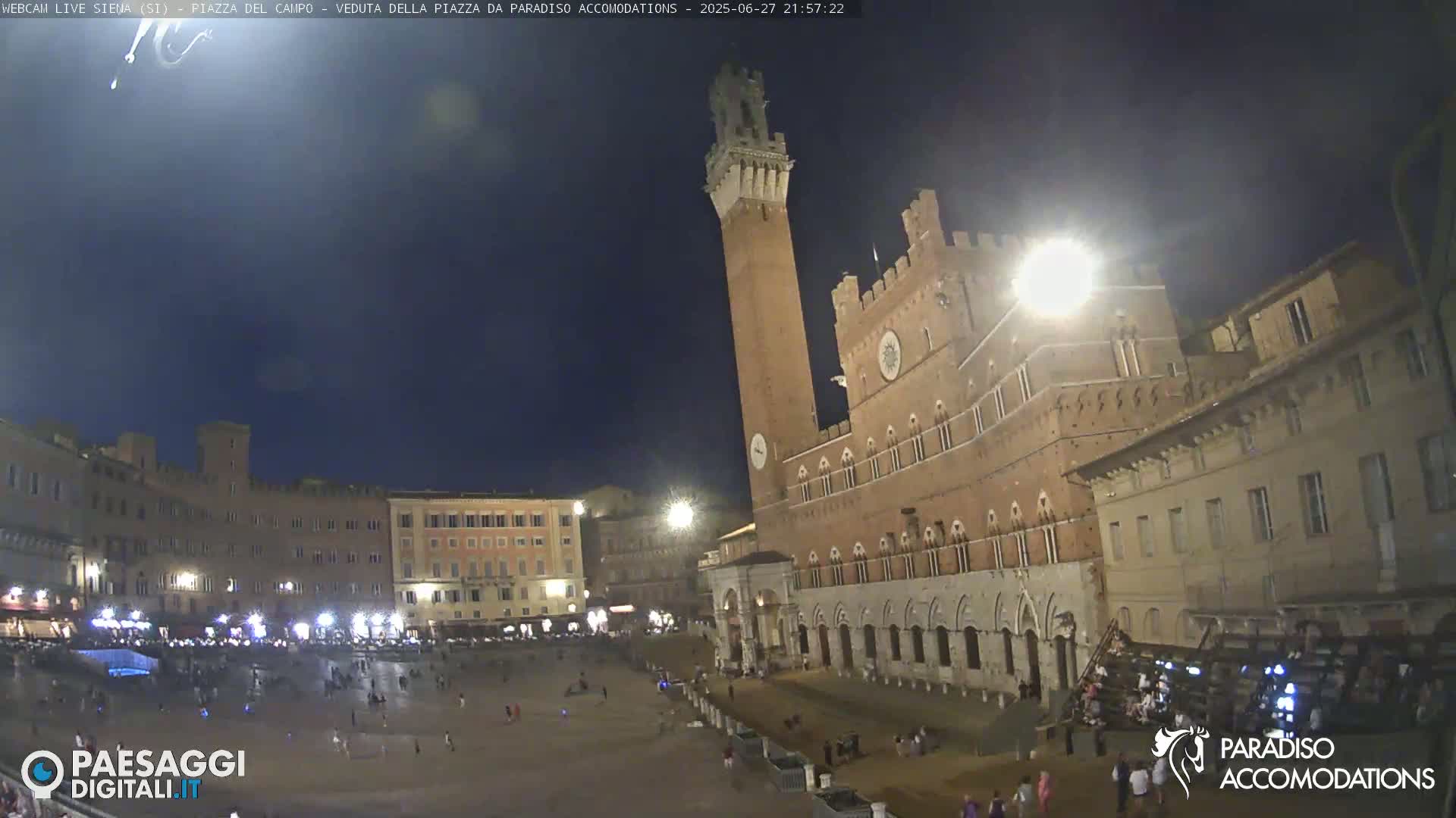 Siena , Piazza del Campo II Square Live Cam - Tuscany, Italy
