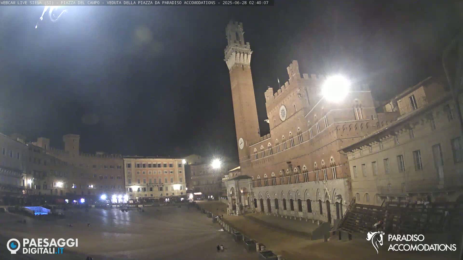 Siena , Piazza del Campo II Square Live Cam - Tuscany, Italy