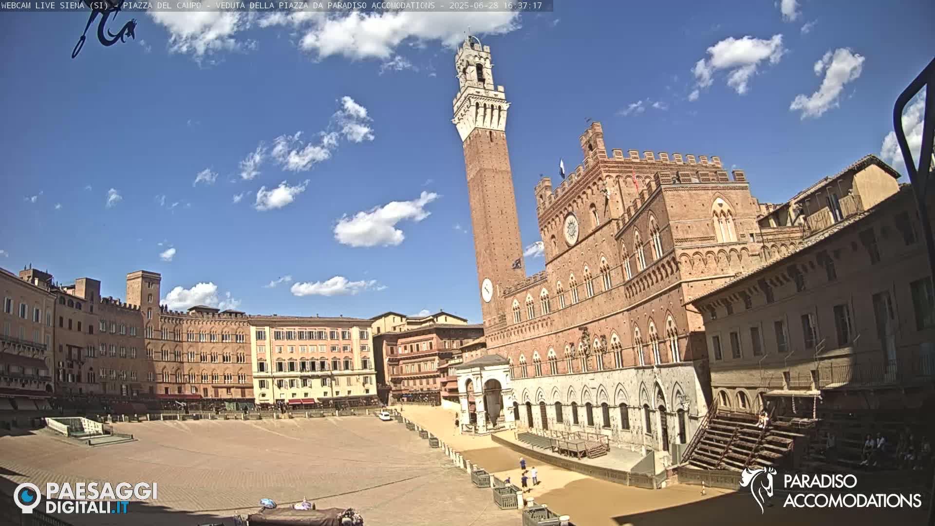Siena , Piazza del Campo II Square Live Cam - Tuscany, Italy
