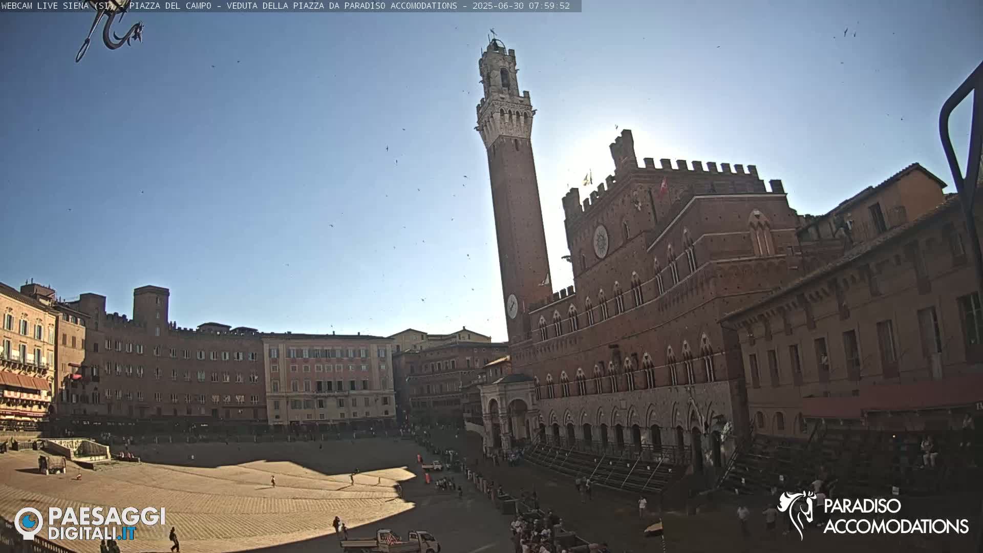 Siena , Piazza del Campo II Square Live Cam - Tuscany, Italy