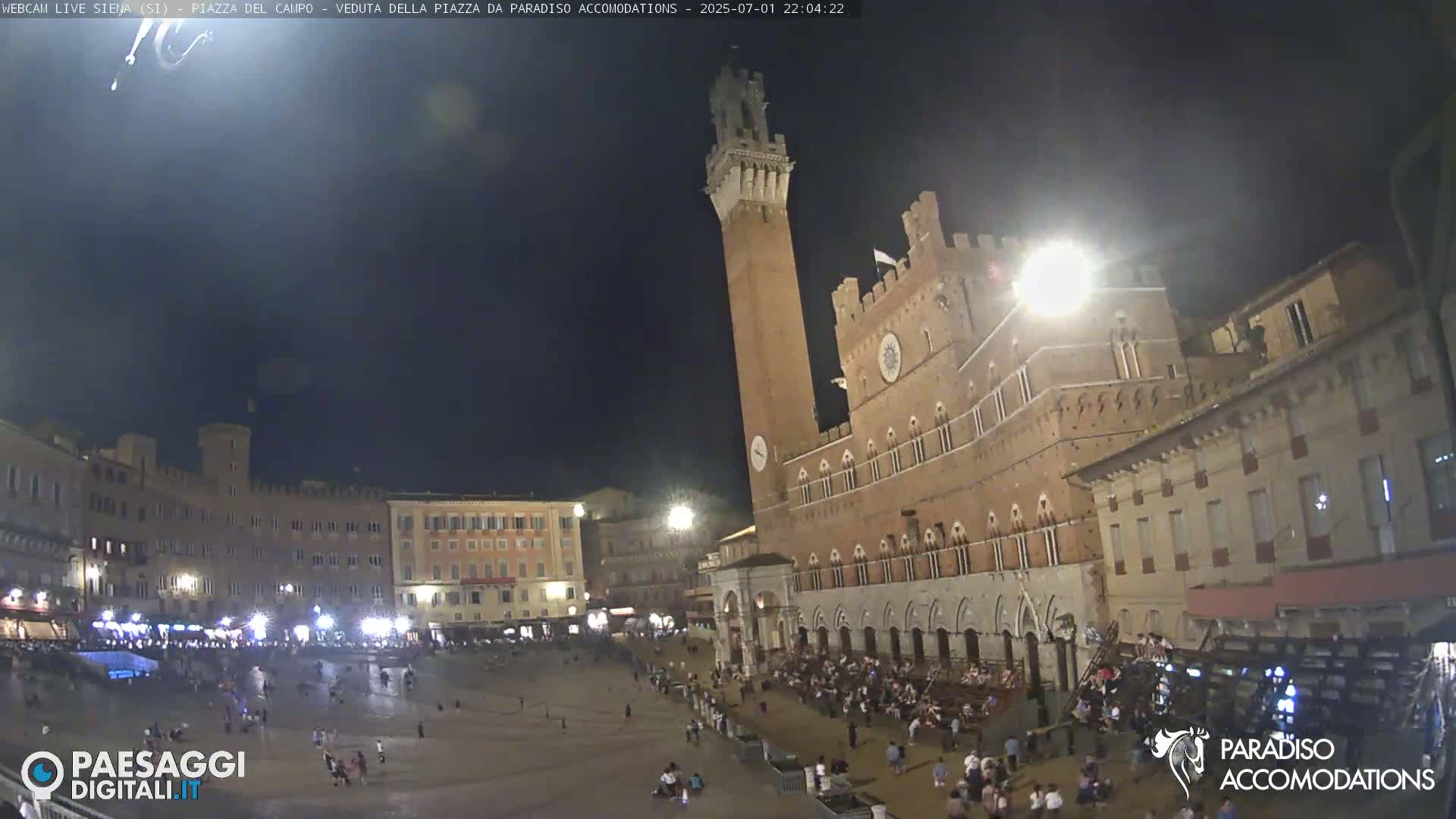 Siena , Piazza del Campo II Square Live Cam - Tuscany, Italy