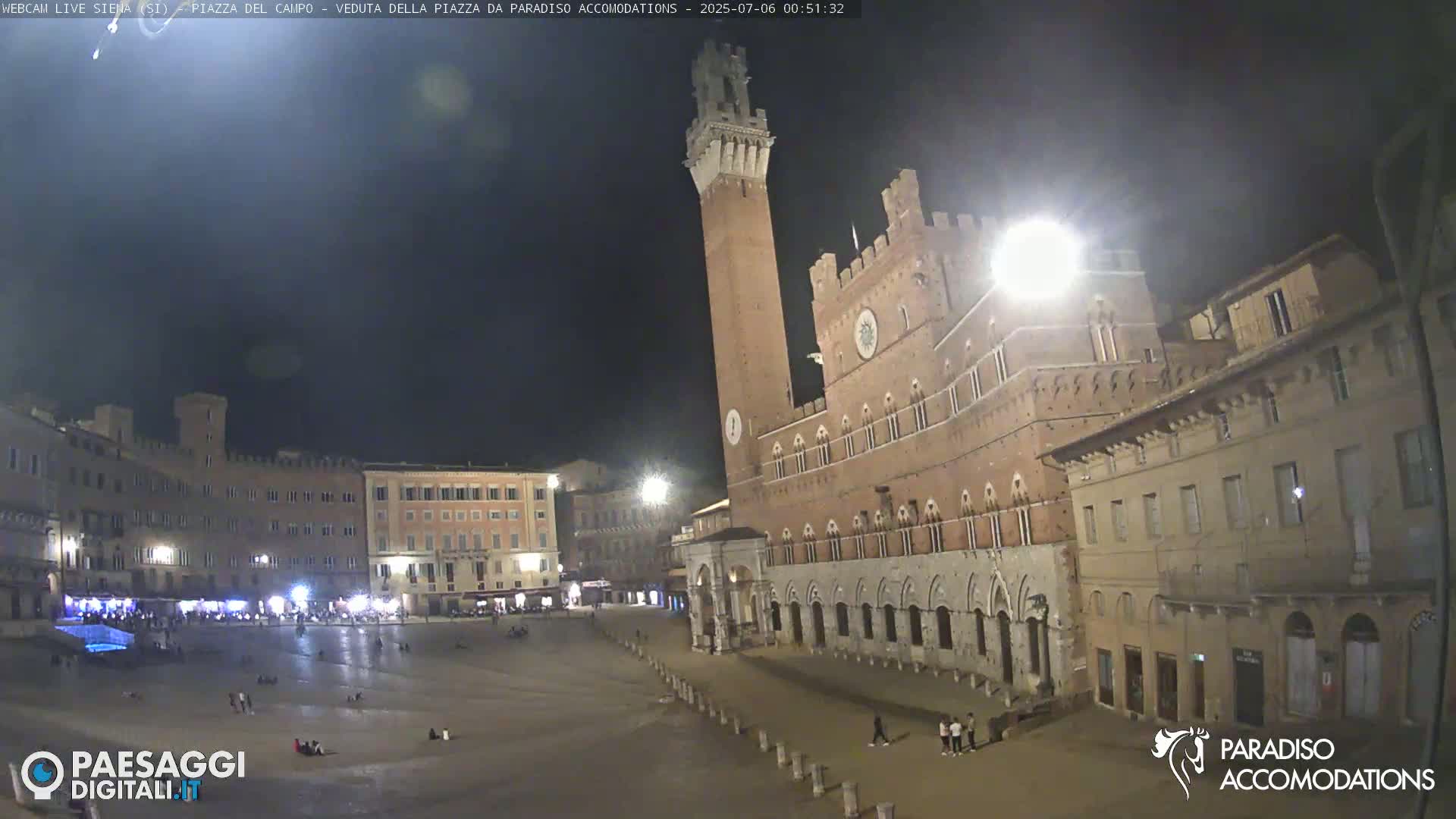 Siena , Piazza del Campo II Square Live Cam - Tuscany, Italy