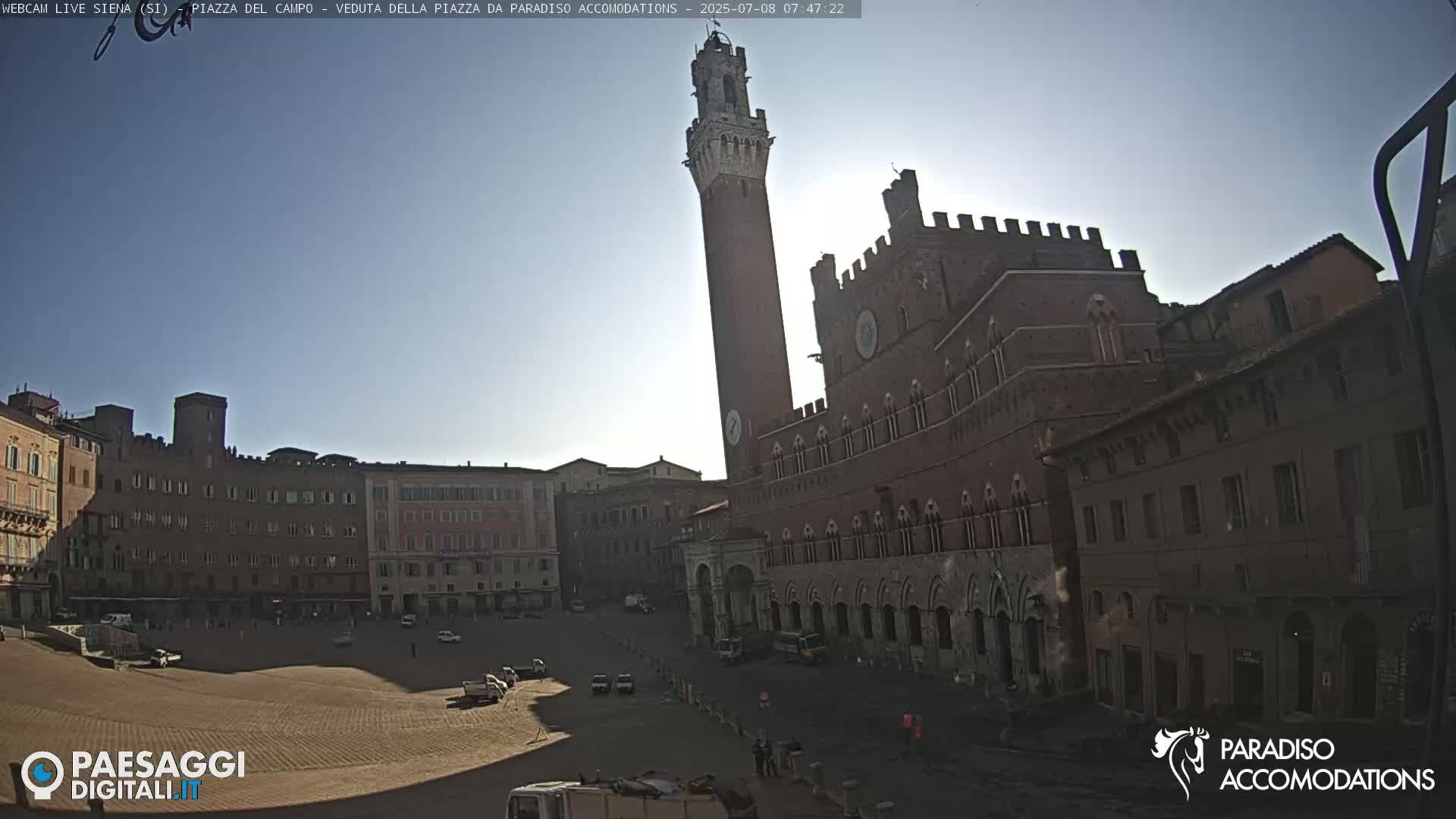 Siena , Piazza del Campo II Square Live Cam - Tuscany, Italy