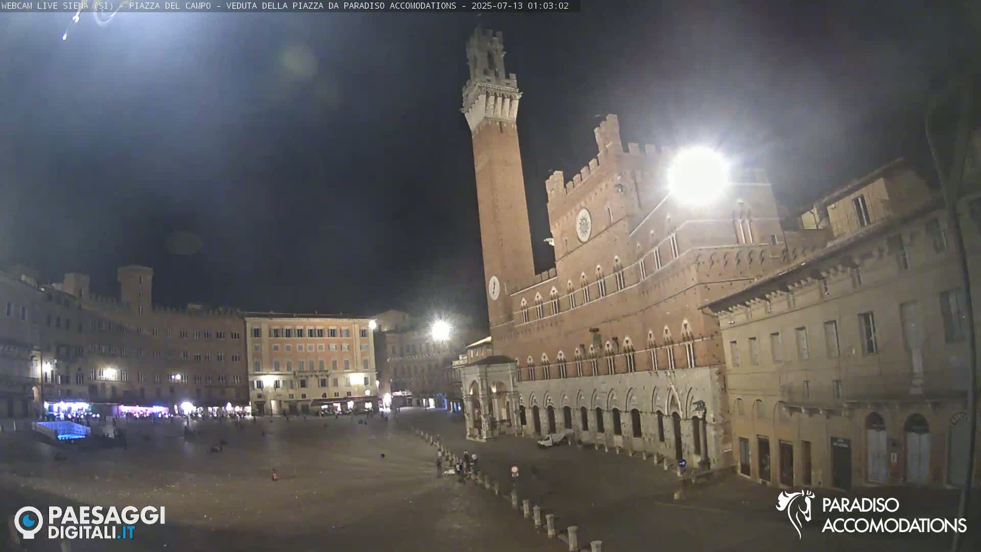 Siena , Piazza del Campo II Square Live Cam - Tuscany, Italy