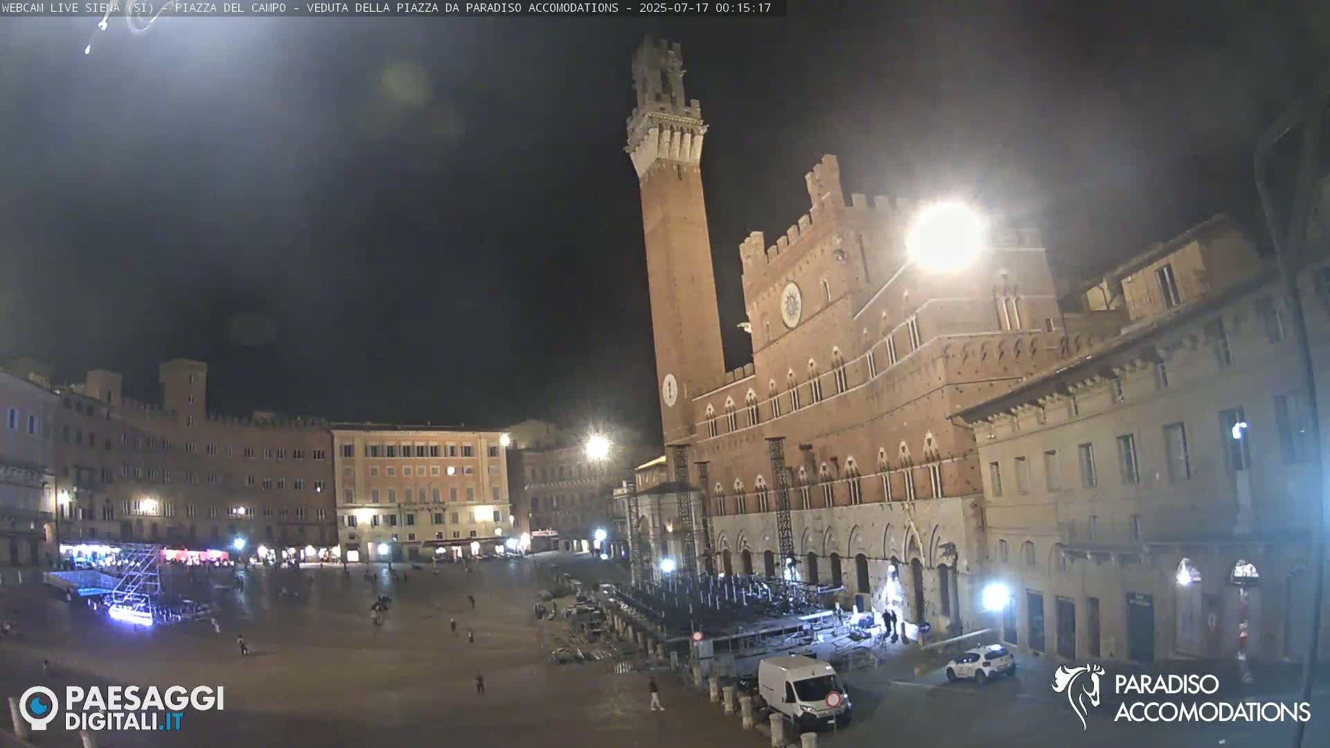 Siena , Piazza del Campo II Square Live Cam - Tuscany, Italy