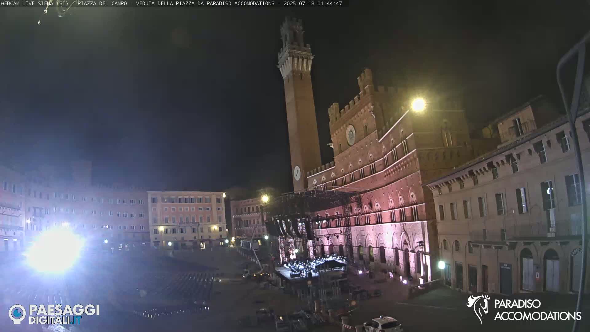 Siena , Piazza del Campo II Square Live Cam - Tuscany, Italy