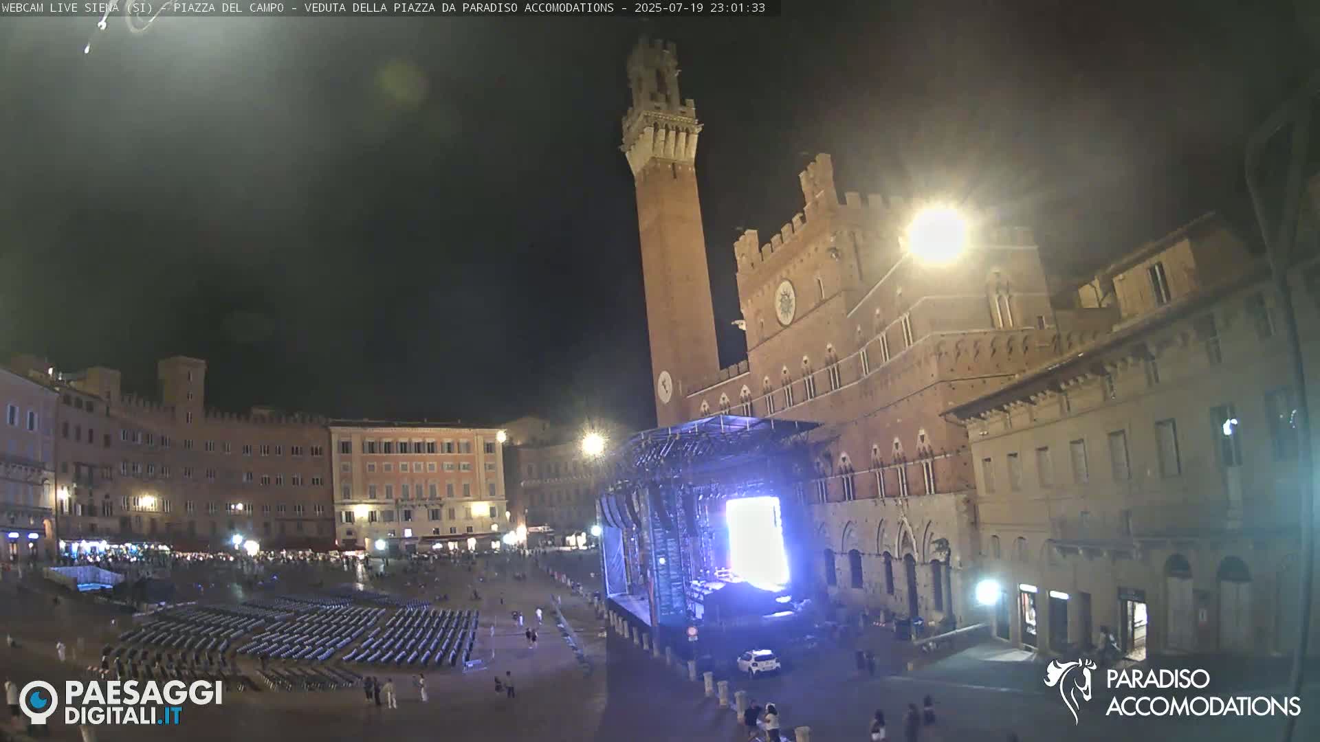 Siena , Piazza del Campo II Square Live Cam - Tuscany, Italy