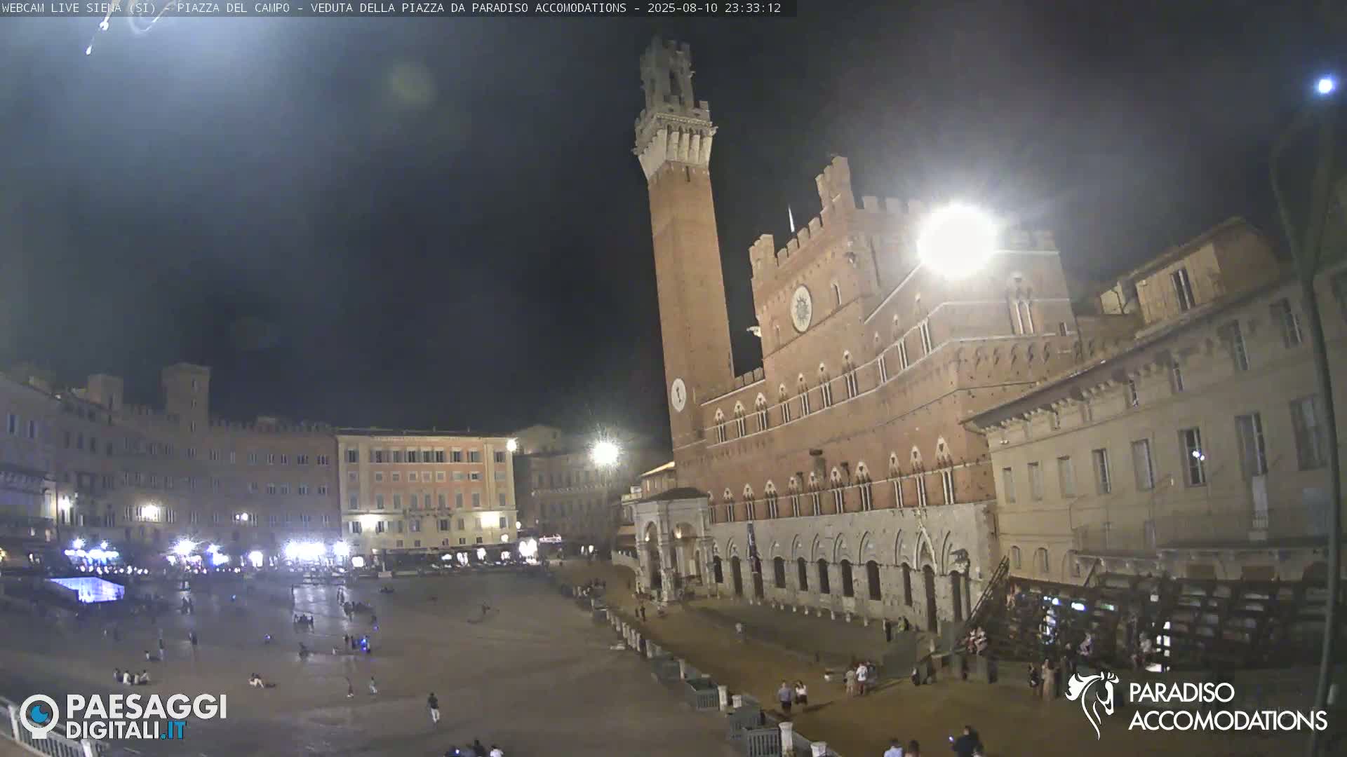 Siena , Piazza del Campo II Square Live Cam - Tuscany, Italy