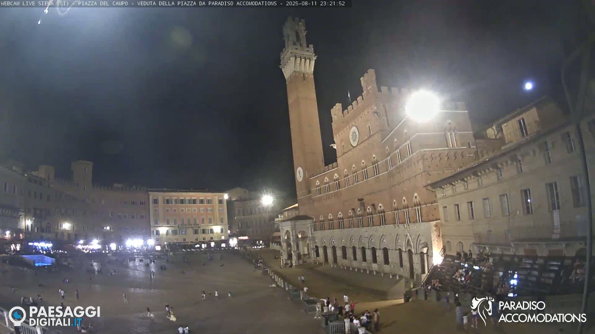 Siena , Piazza del Campo II Square Live Cam - Tuscany, Italy