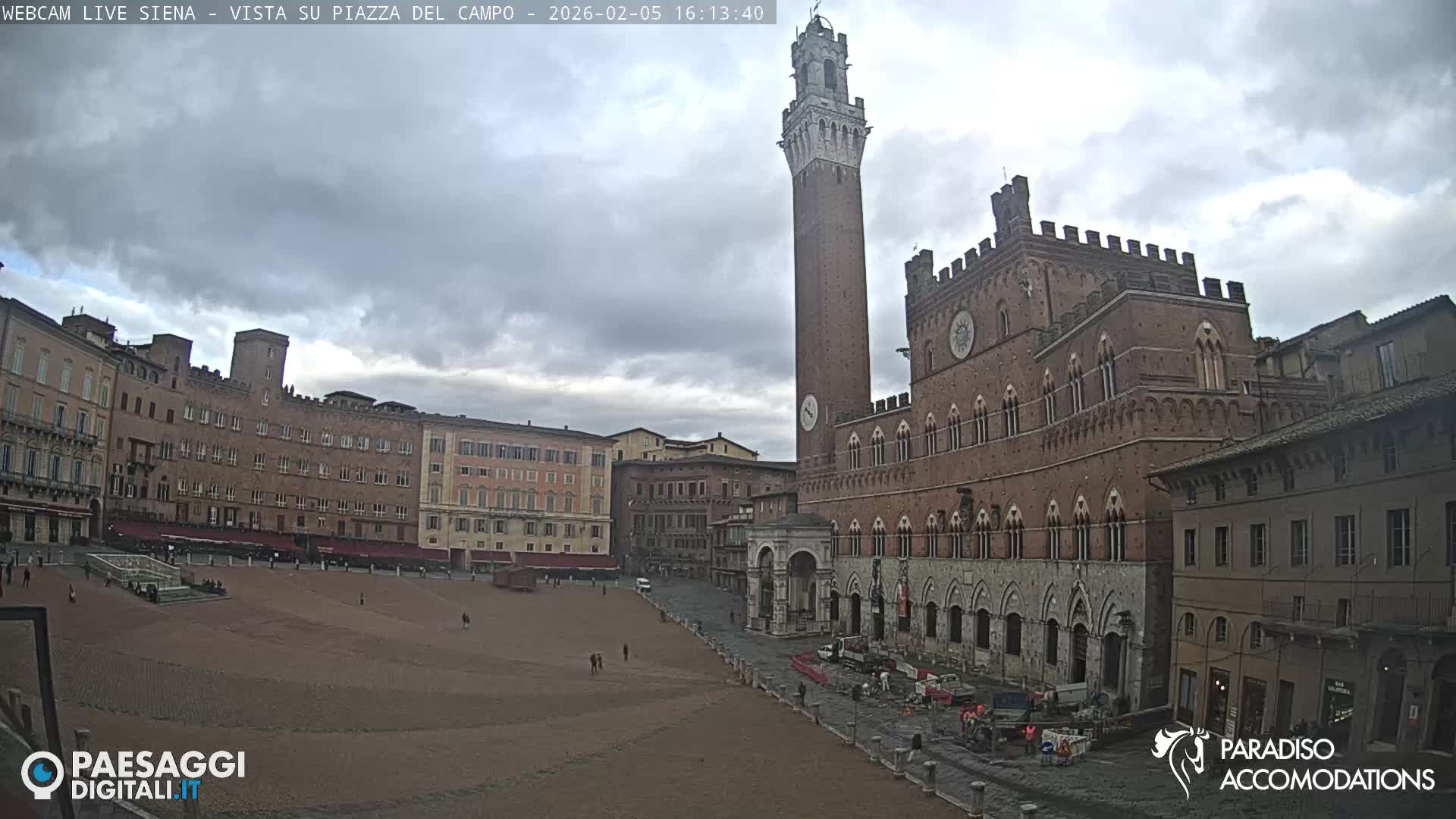 Siena , Piazza del Campo II Square Live Cam - Tuscany, Italy