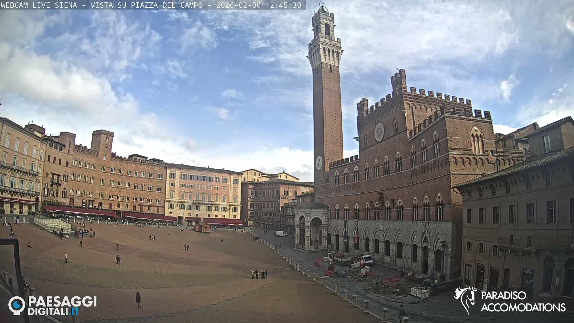 Siena , Piazza del Campo II Square Live Cam - Tuscany, Italy