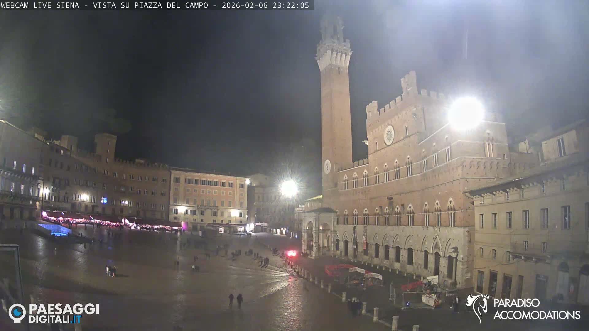 Siena , Piazza del Campo II Square Live Cam - Tuscany, Italy