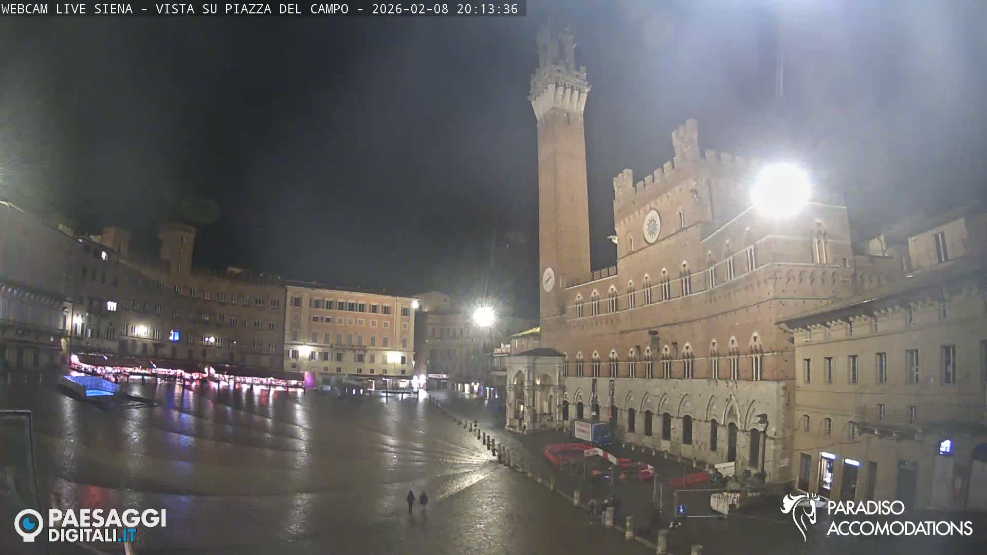 Siena , Piazza del Campo II Square Live Cam - Tuscany, Italy