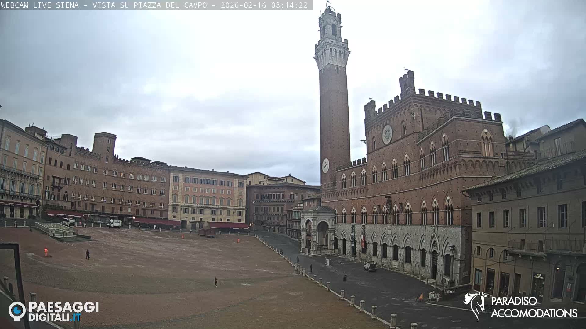 Siena , Piazza del Campo II Square Live Cam - Tuscany, Italy