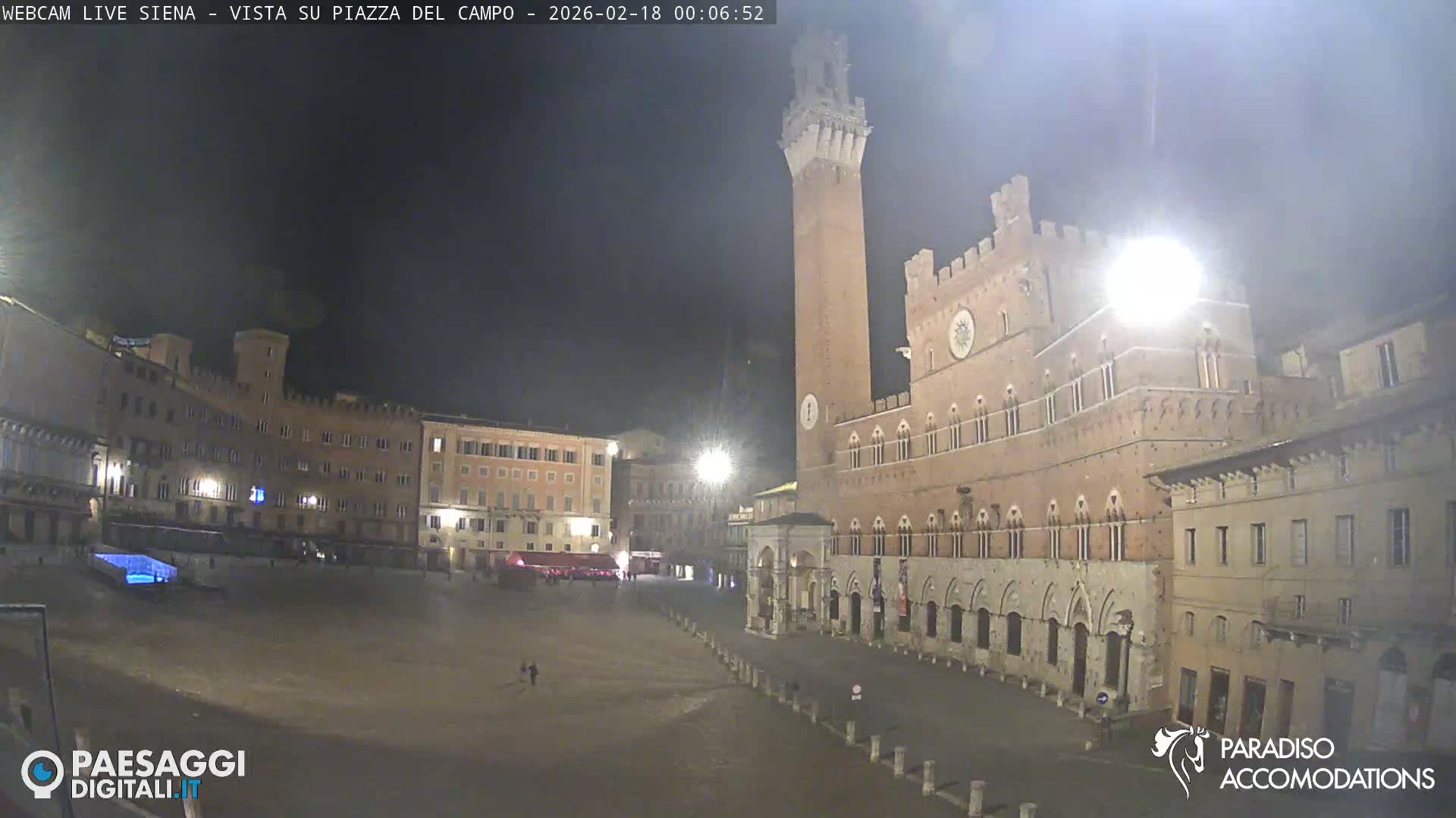 Siena , Piazza del Campo II Square Live Cam - Tuscany, Italy