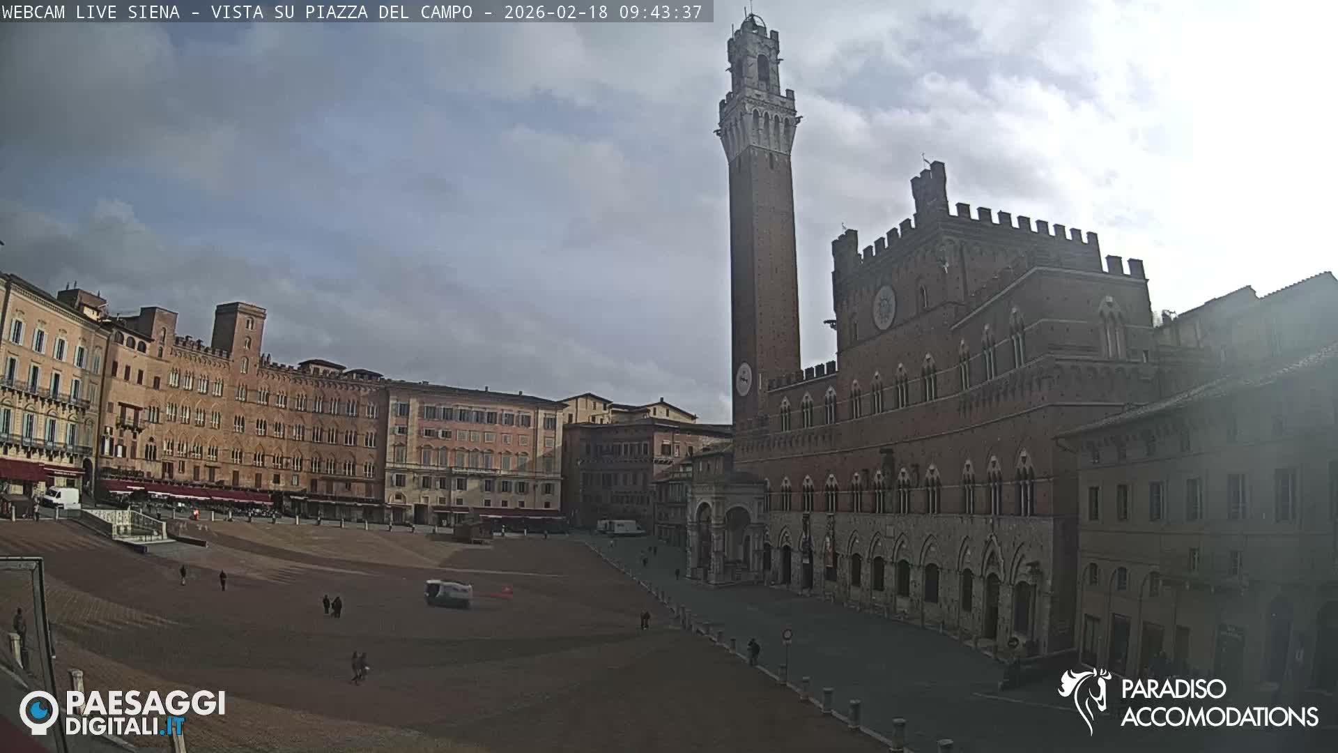 Siena , Piazza del Campo II Square Live Cam - Tuscany, Italy