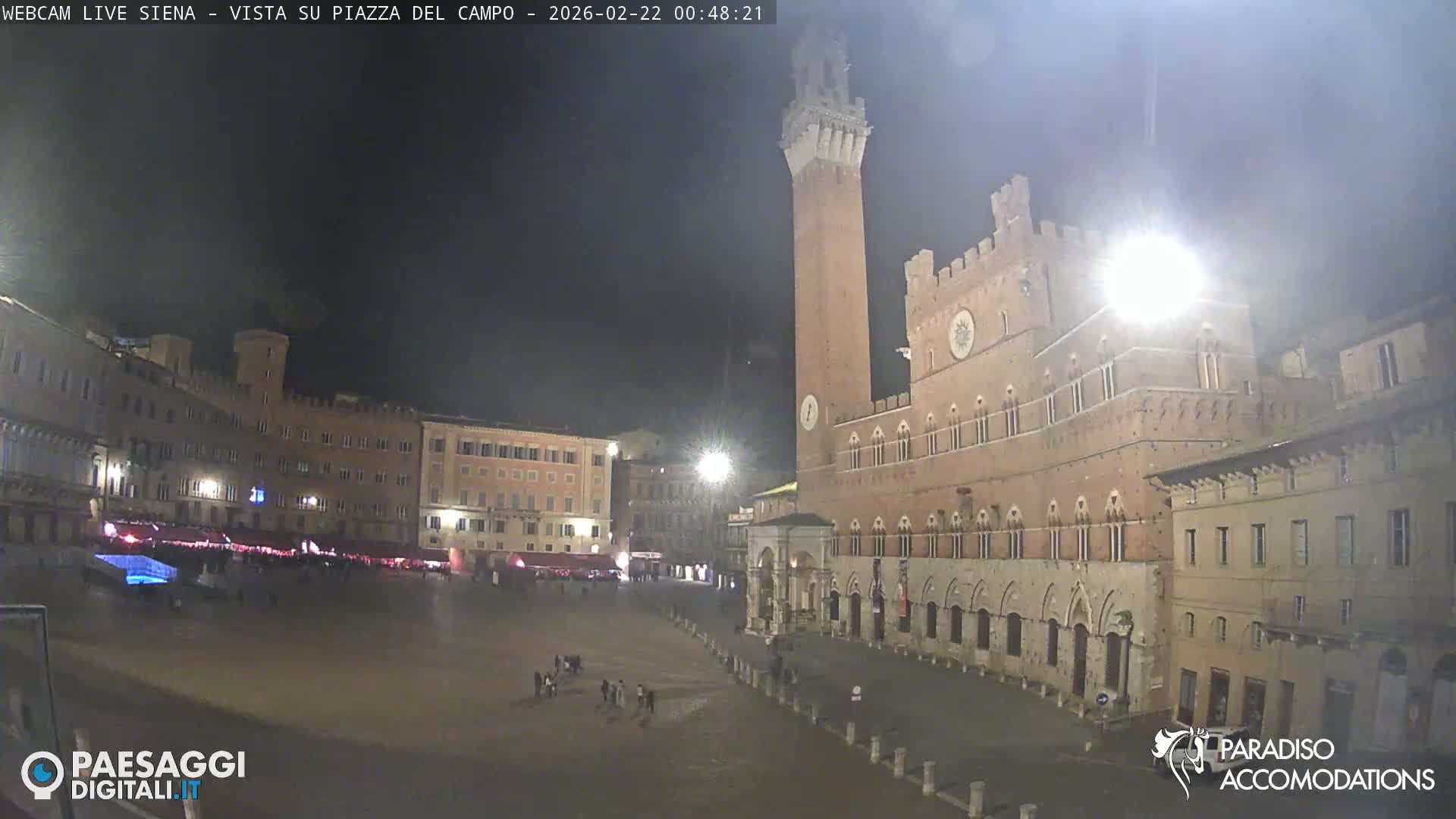Siena , Piazza del Campo II Square Live Cam - Tuscany, Italy