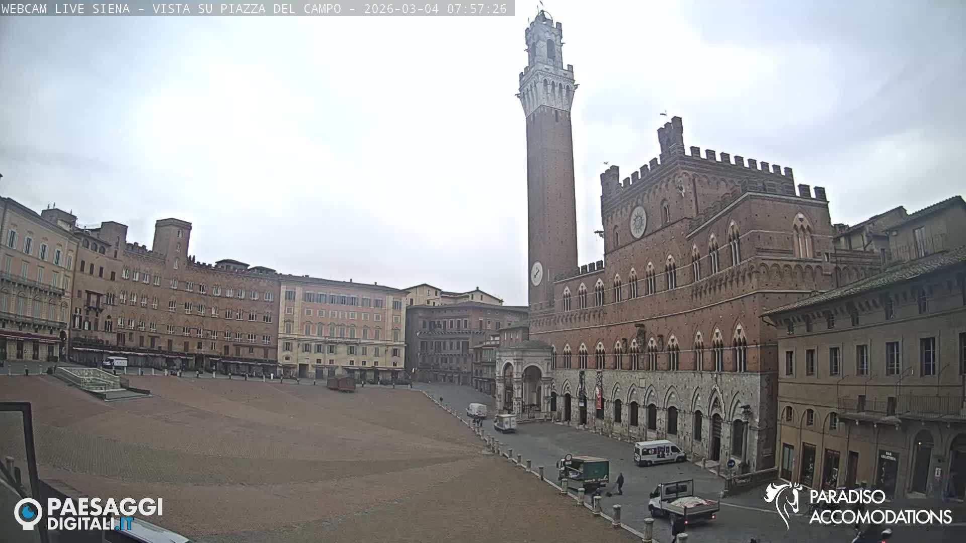 Siena , Piazza del Campo II Square Live Cam - Tuscany, Italy