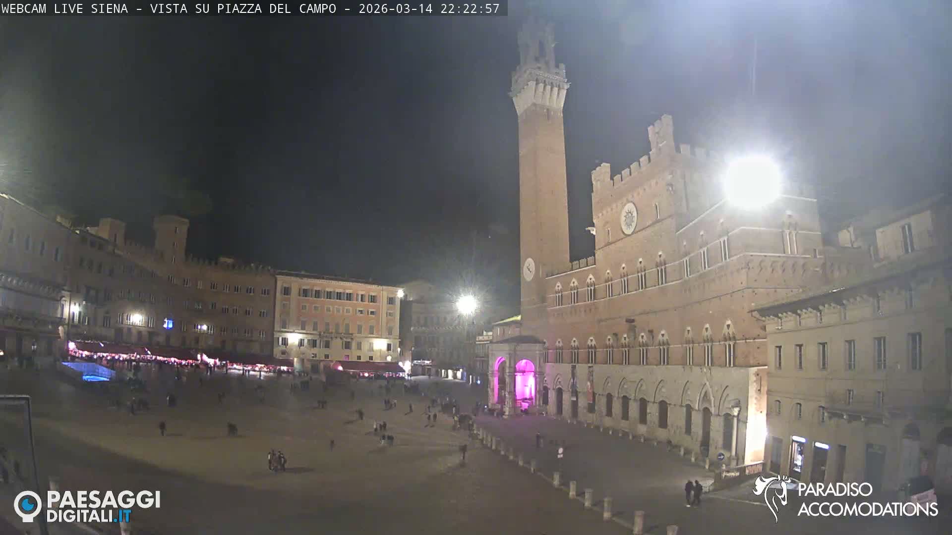 Siena , Piazza del Campo II Square Live Cam - Tuscany, Italy