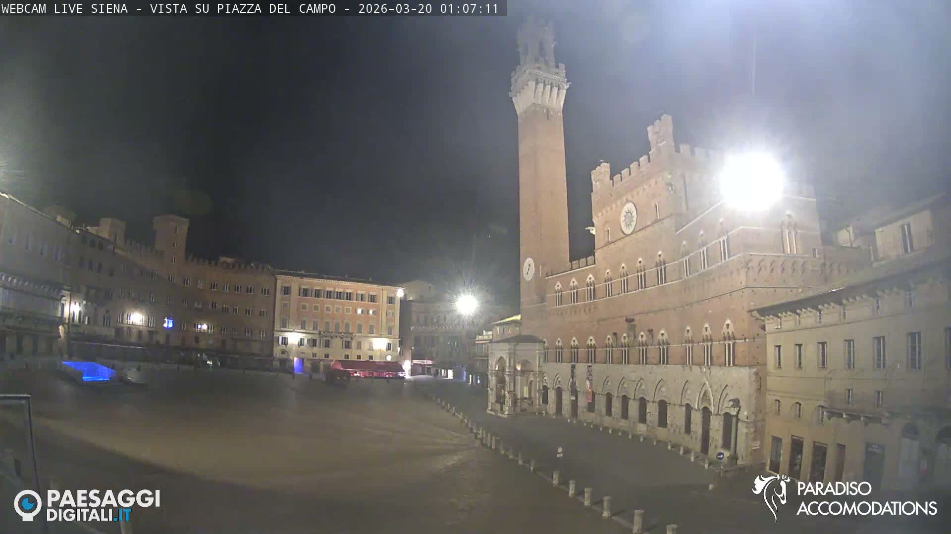 Siena , Piazza del Campo II Square Live Cam - Tuscany, Italy